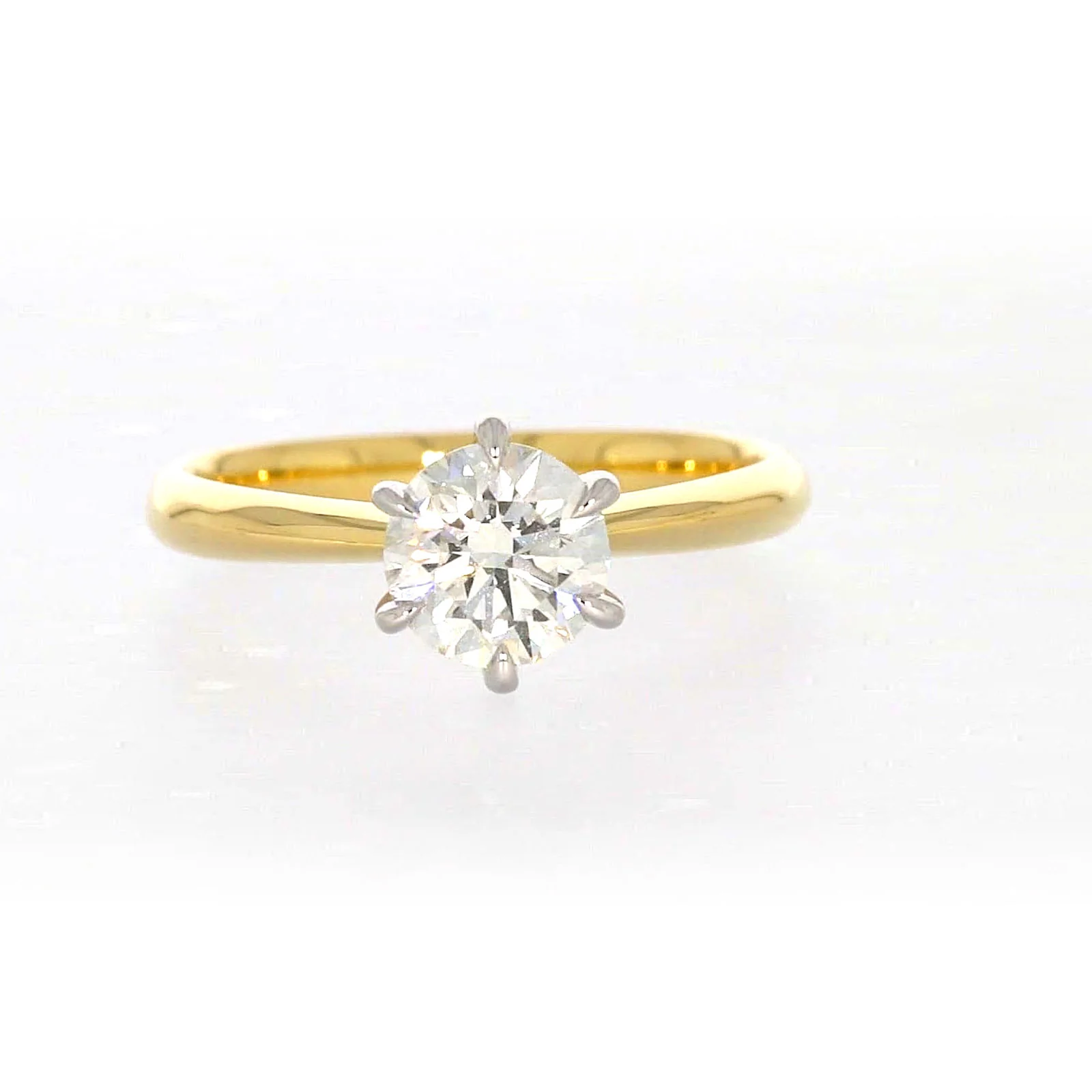 Celebration 18ct Yellow Gold Round Brilliant Cut 1 Carat tw of Certified Lab Grown Diamonds Ring - Image 73