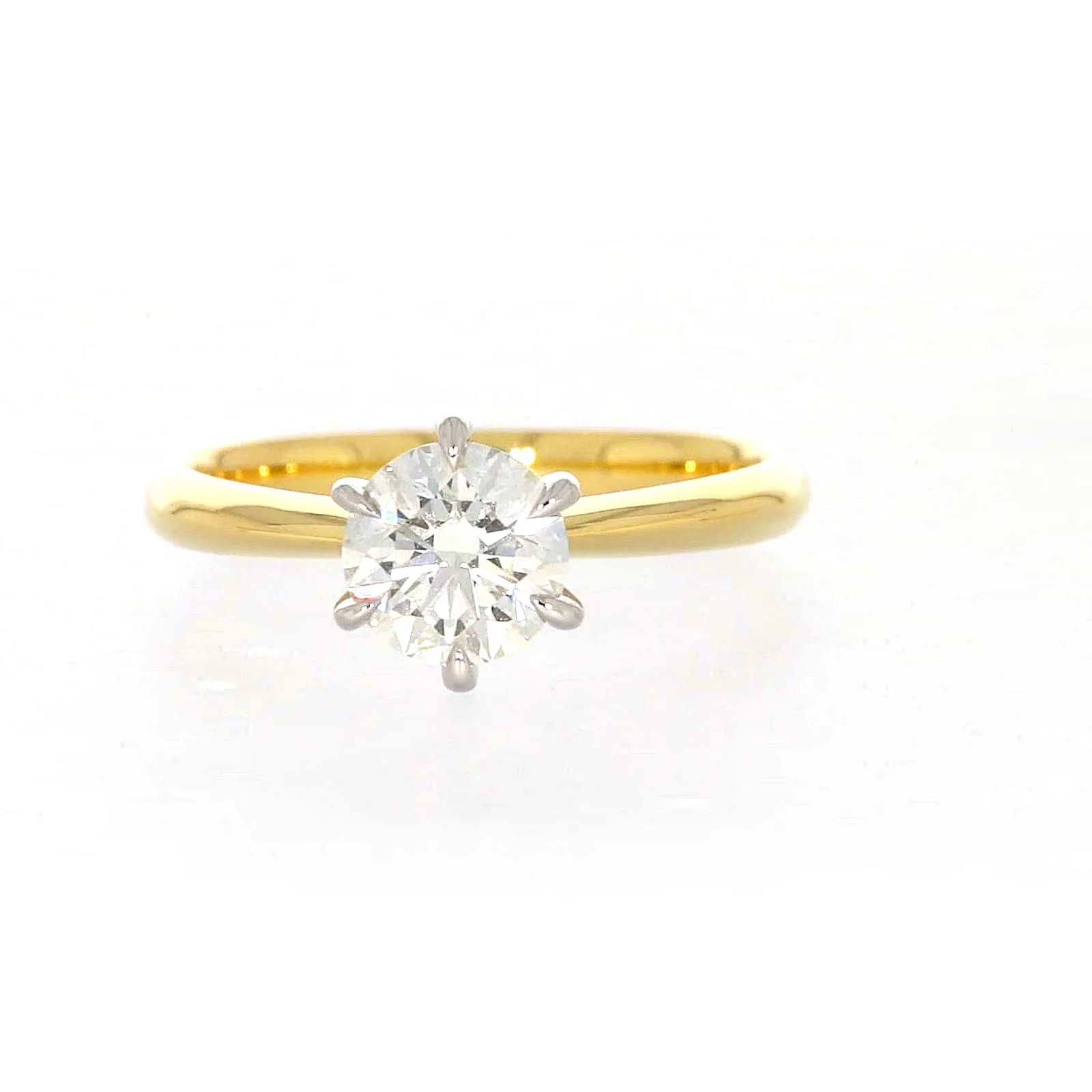 Celebration 18ct Yellow Gold Round Brilliant Cut 1 Carat tw of Certified Lab Grown Diamonds Ring - Image 74