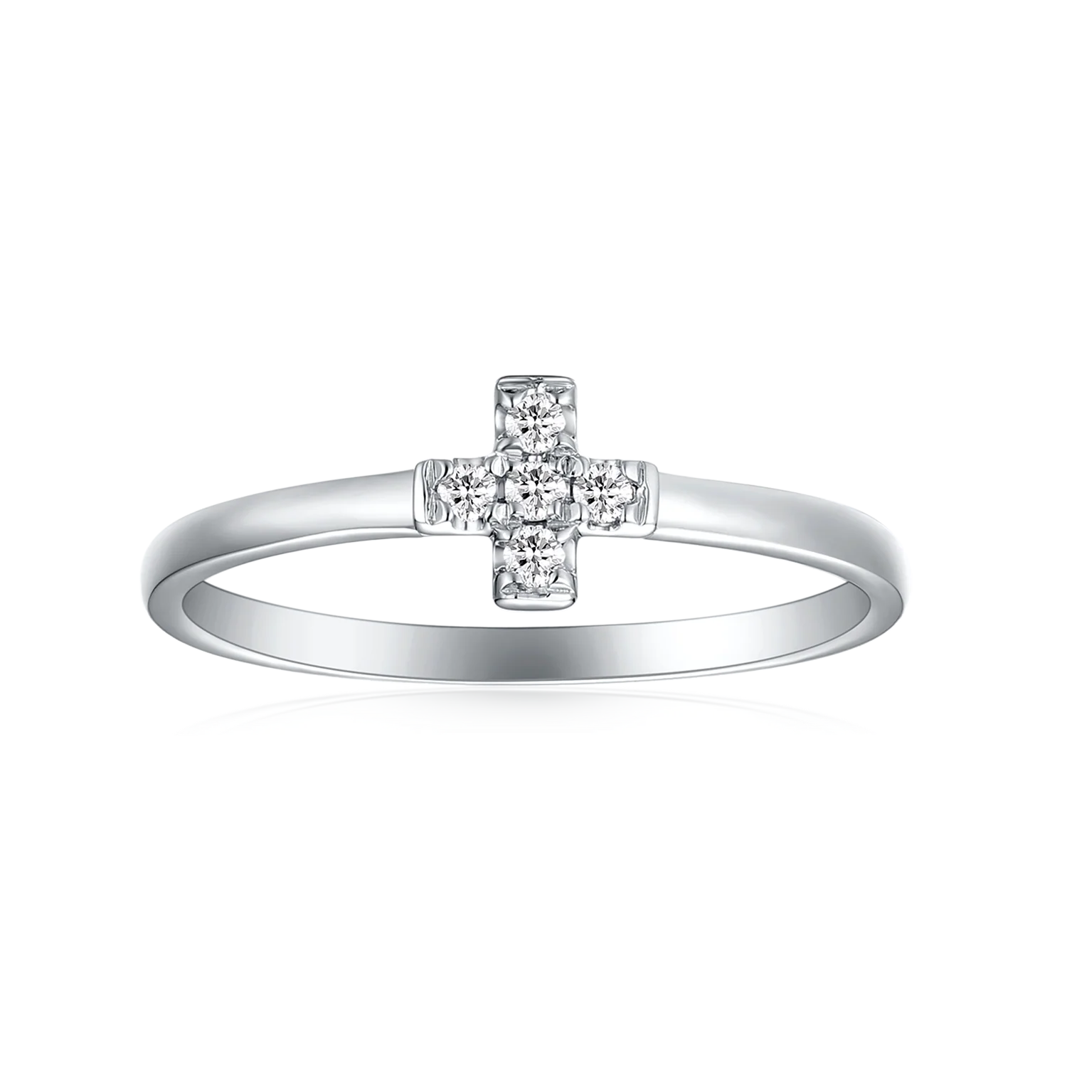 Sterling Silver Diaset Women's Ring - Image 2