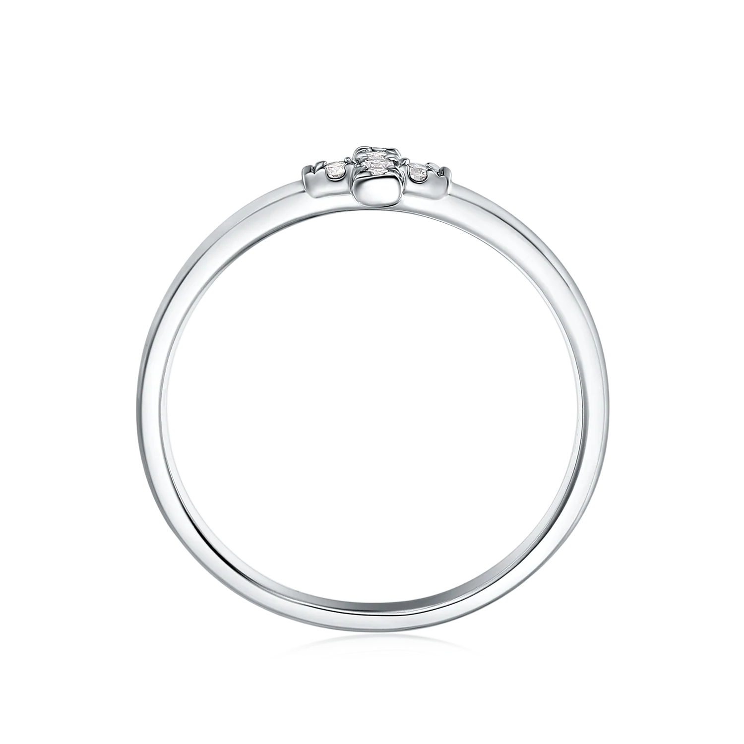 Sterling Silver Diaset Women's Ring - Image 4