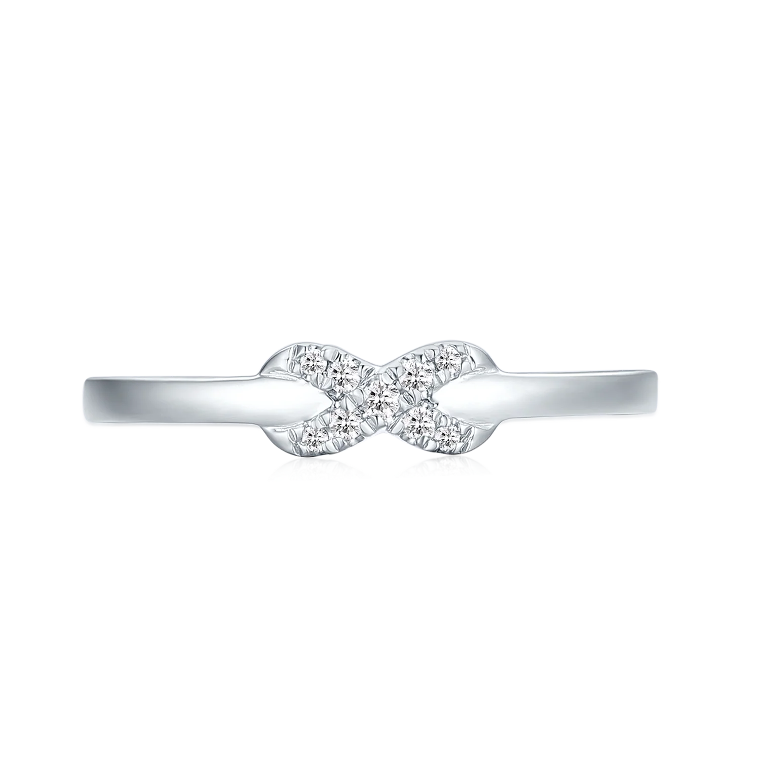 Sterling Silver Diaset Women's Ring - Image 2