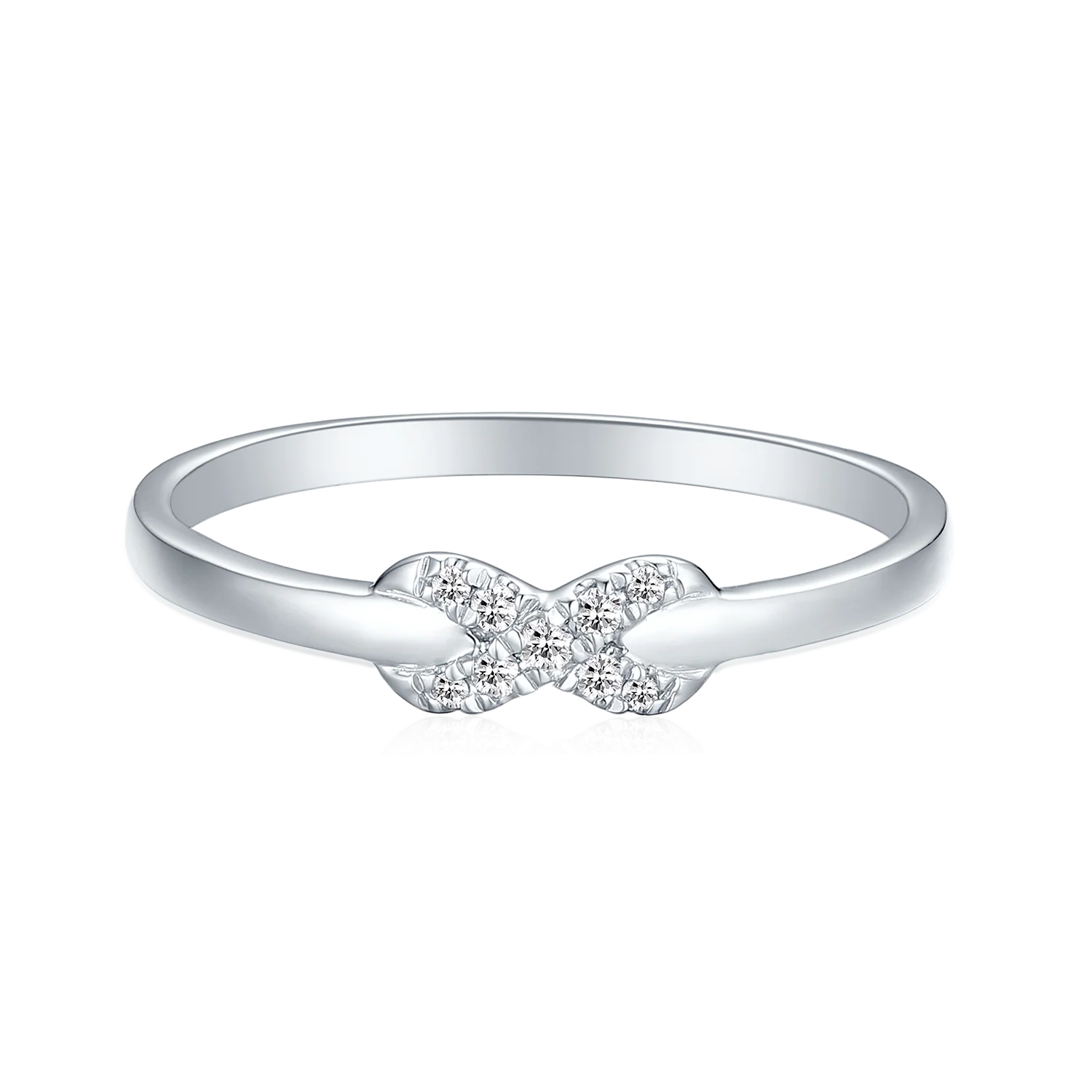 Sterling Silver Diaset Women's Ring - Image 4