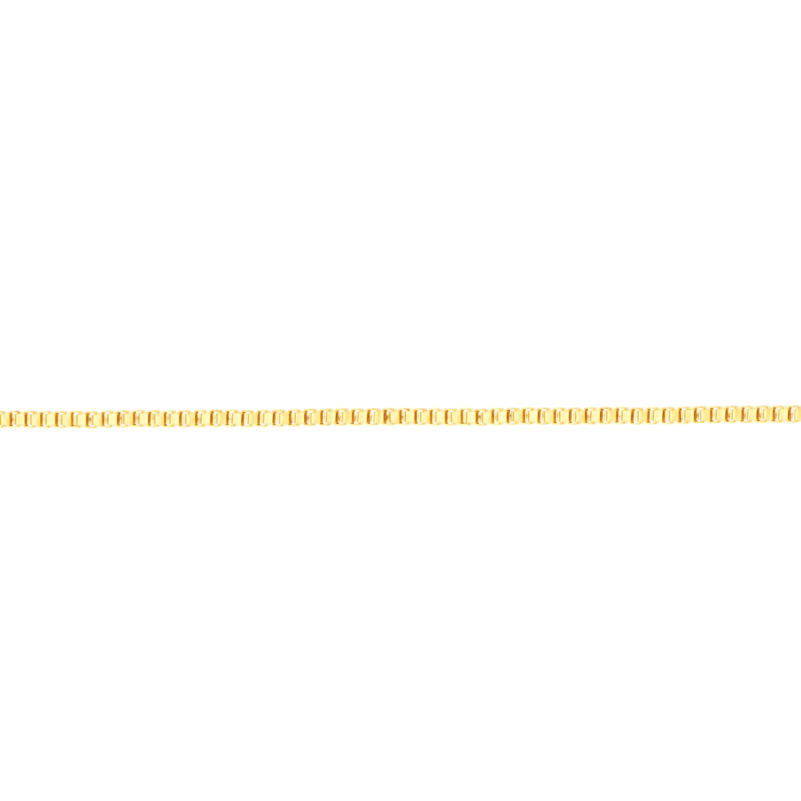 9ct Yellow Gold Silver Filled 45cm 26 Gauge Box Chain - Image 2