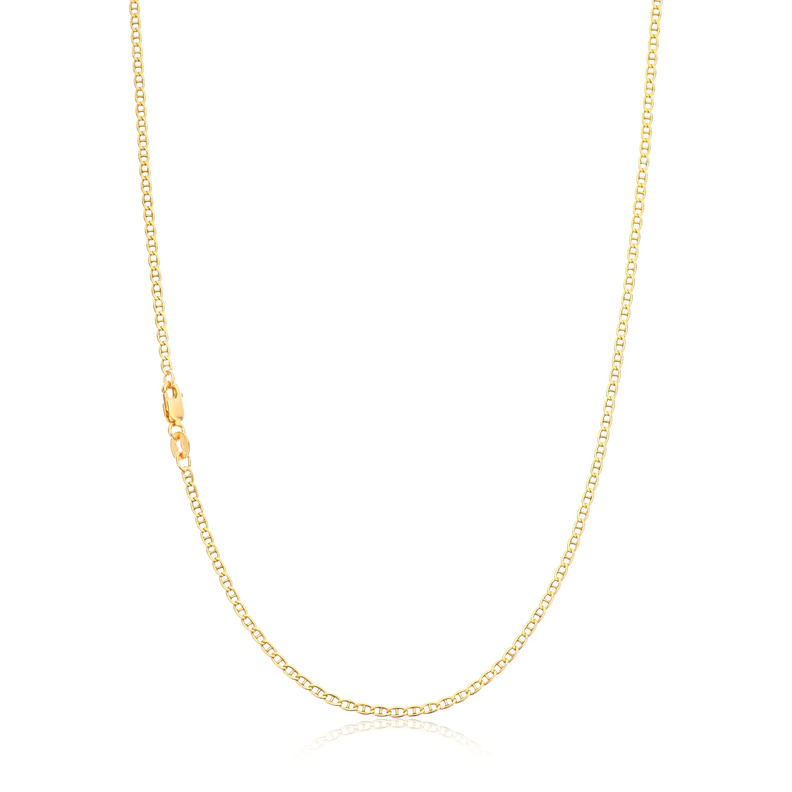 9ct Yellow Gold Silver Filled 45cm Anchor Chain