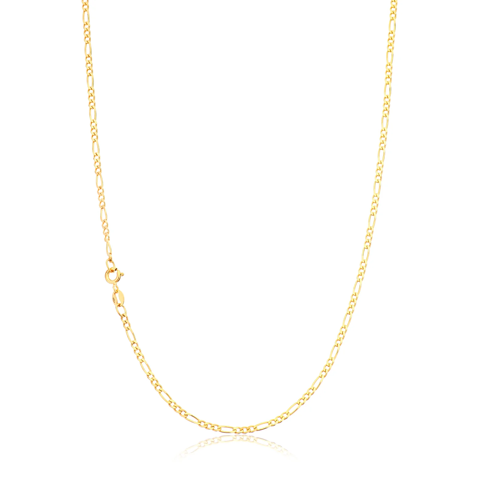 9ct Yellow Gold 50cm 60 Gauge 1:3 Figaro Chain