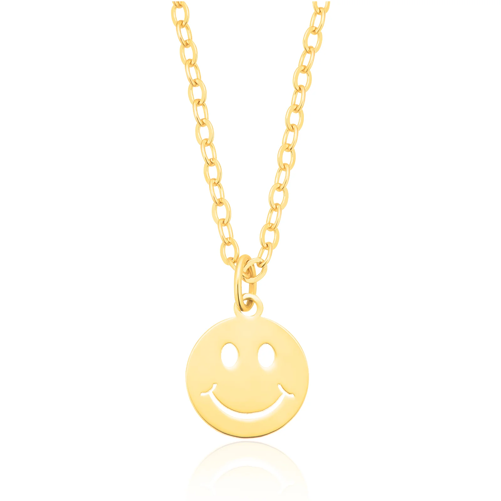 9ct Yellow Gold Smiley Face Pendant