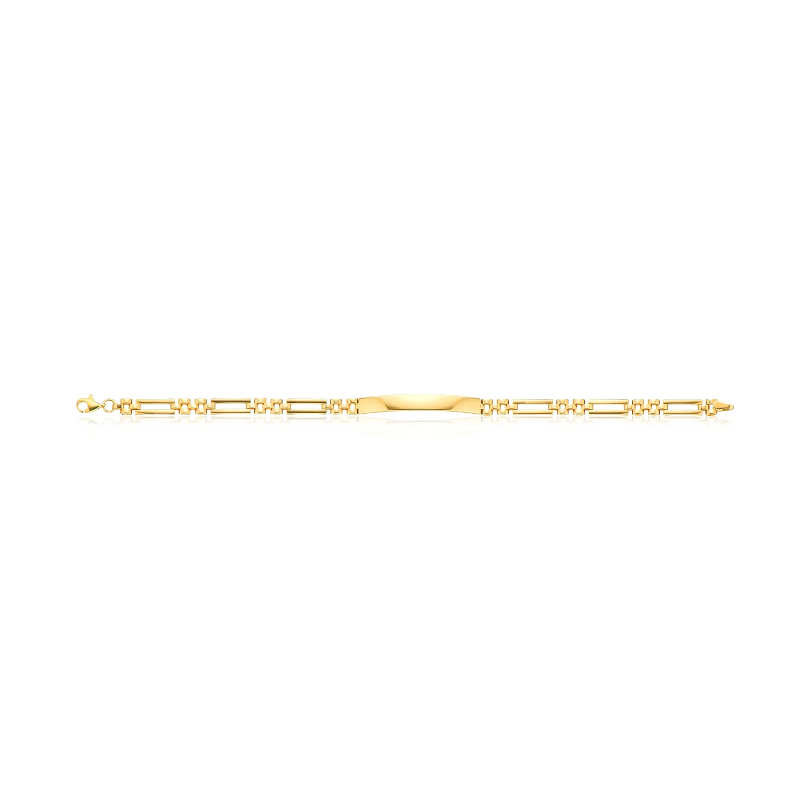 9ct Yellow Gold 19cm ID Bracelet - Image 2