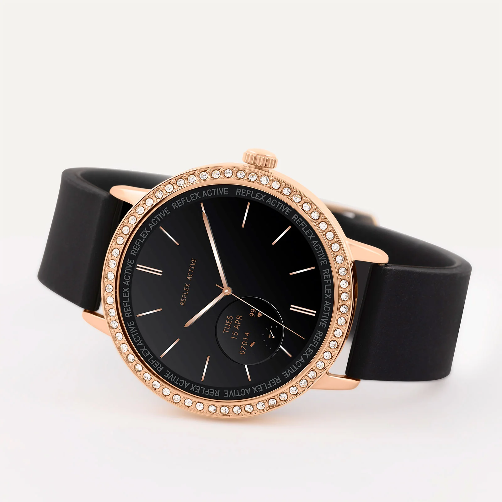 Reflex Active Black Stone Set Series 07 Smart Watch - Image 2