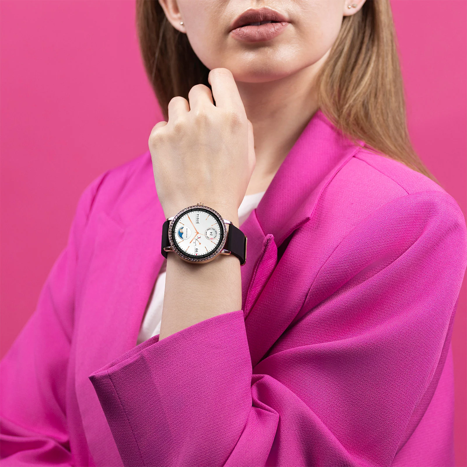 Reflex Active Black Stone Set Series 07 Smart Watch - Image 3