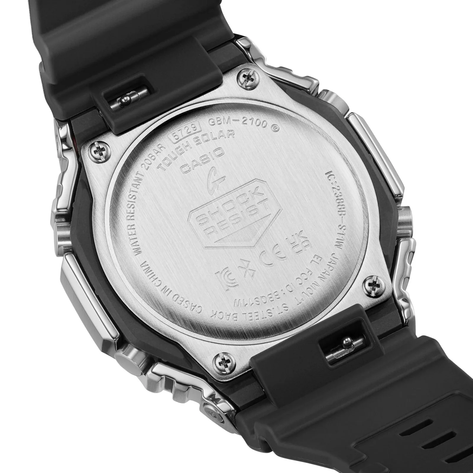 Casio G-Shock CasiOak Metal Covered Watch GBM2100A-1A3 - Image 4
