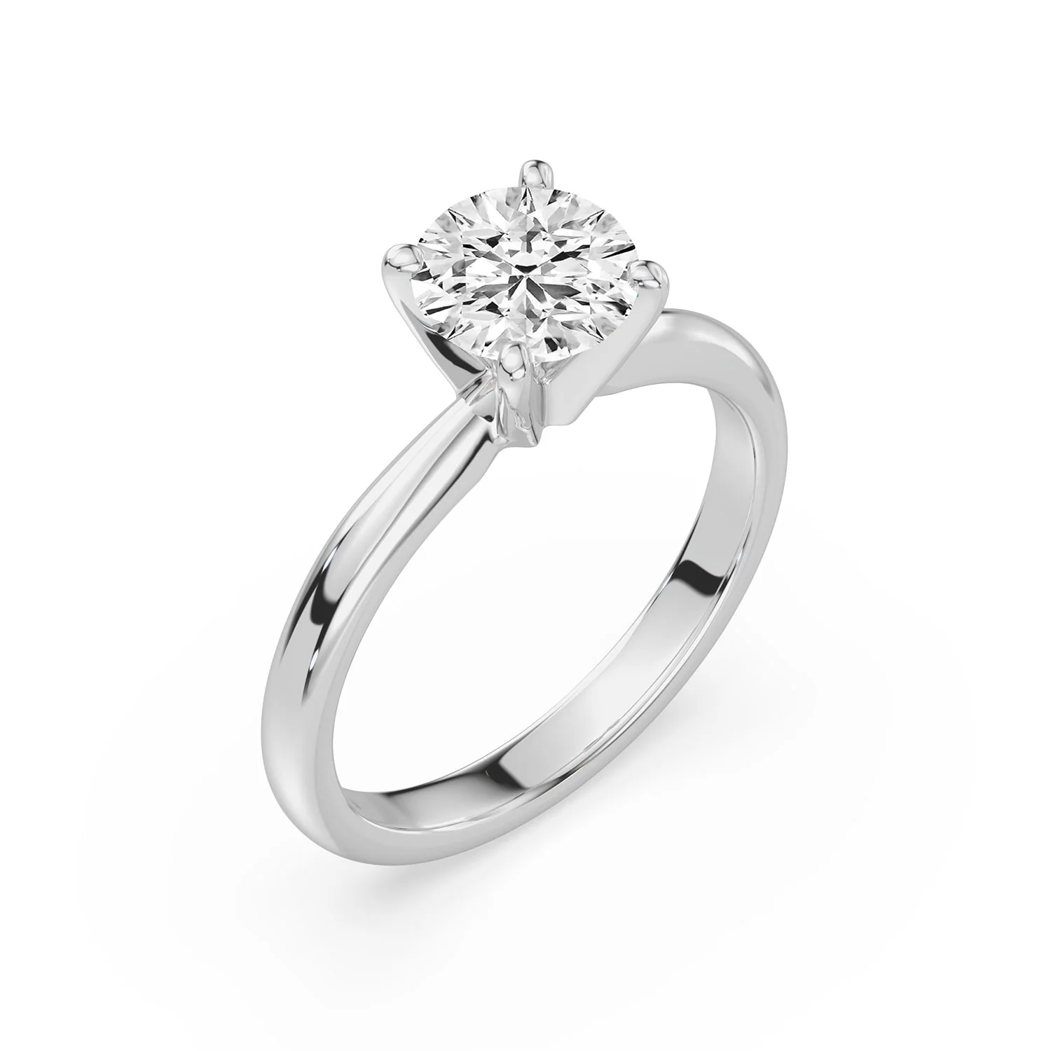 Celebration 18ct White Gold Round Cut 1.50 CARAT of Certified Lab Grown Diamond Engagement Ring - Image 2