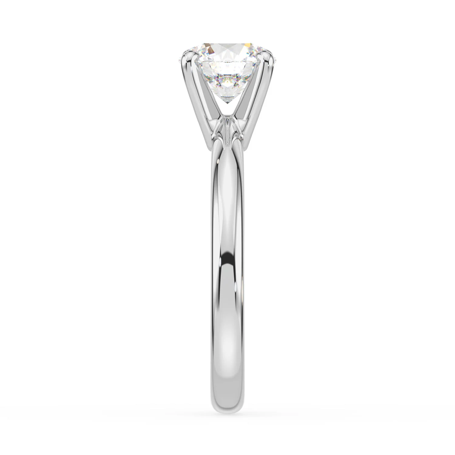 Celebration 18ct White Gold Round Cut 1.50 CARAT of Certified Lab Grown Diamond Engagement Ring - Image 4
