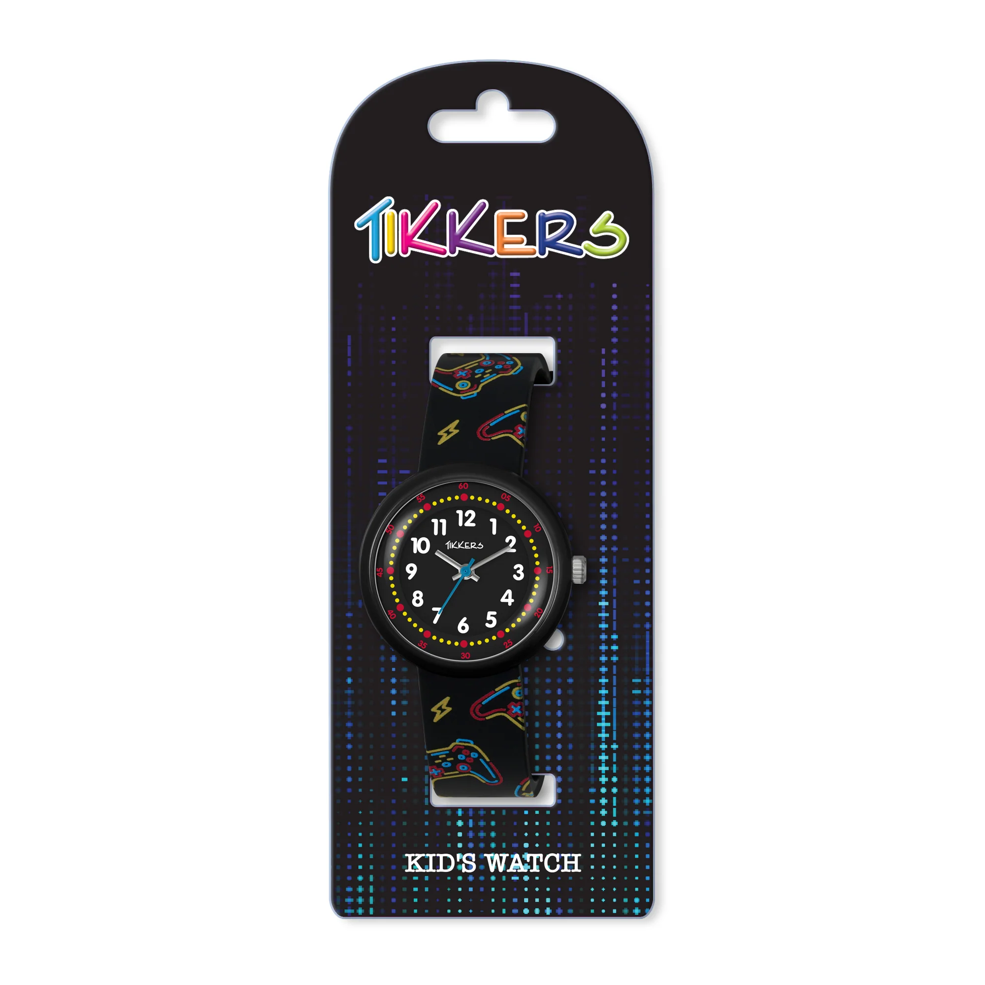 Tikkers Black Gaming Silicone Strap Watch ATK1103 - Image 5