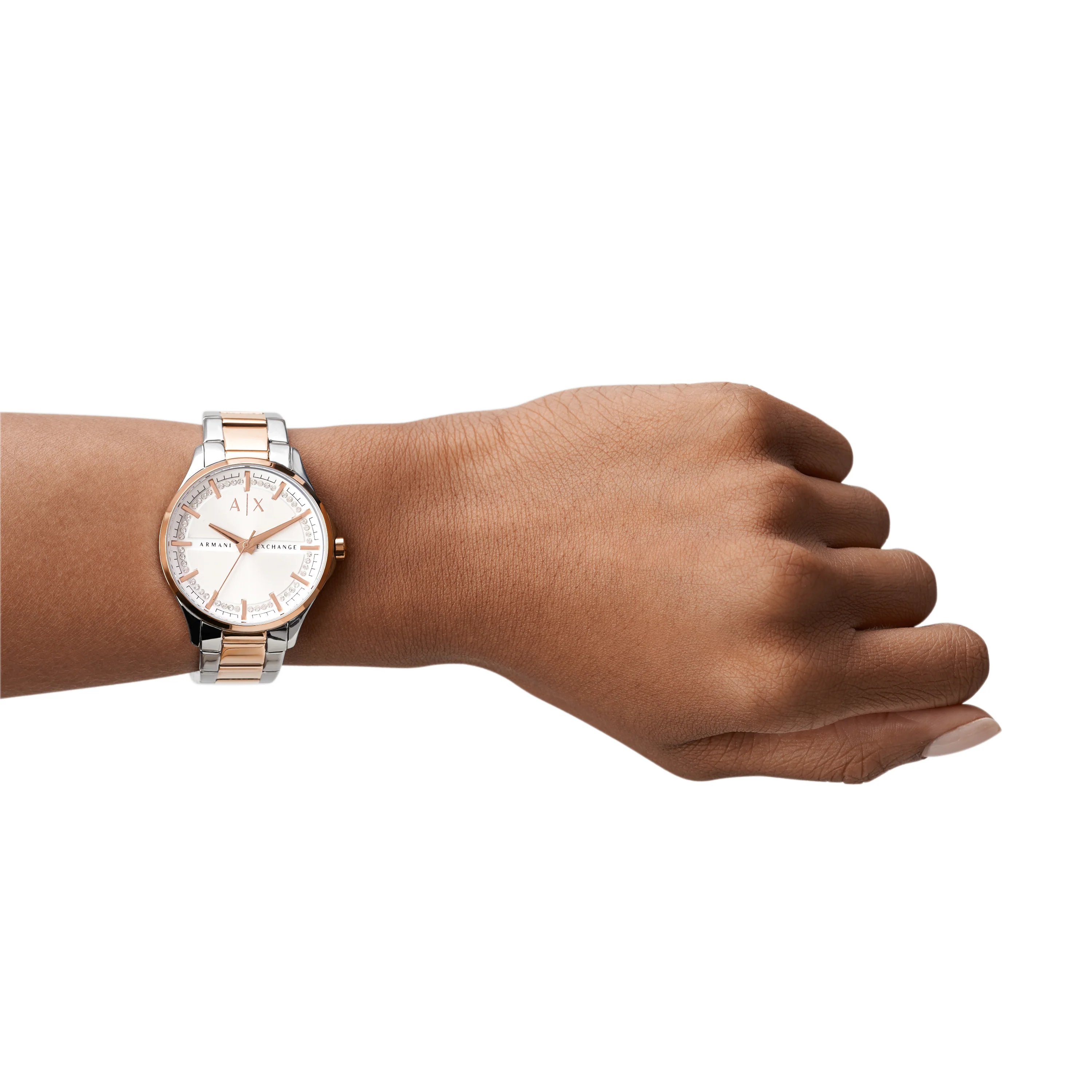 Armani Exchange Three-Hand Two-Tone Stainless Steel Watch AX5258 - Image 4