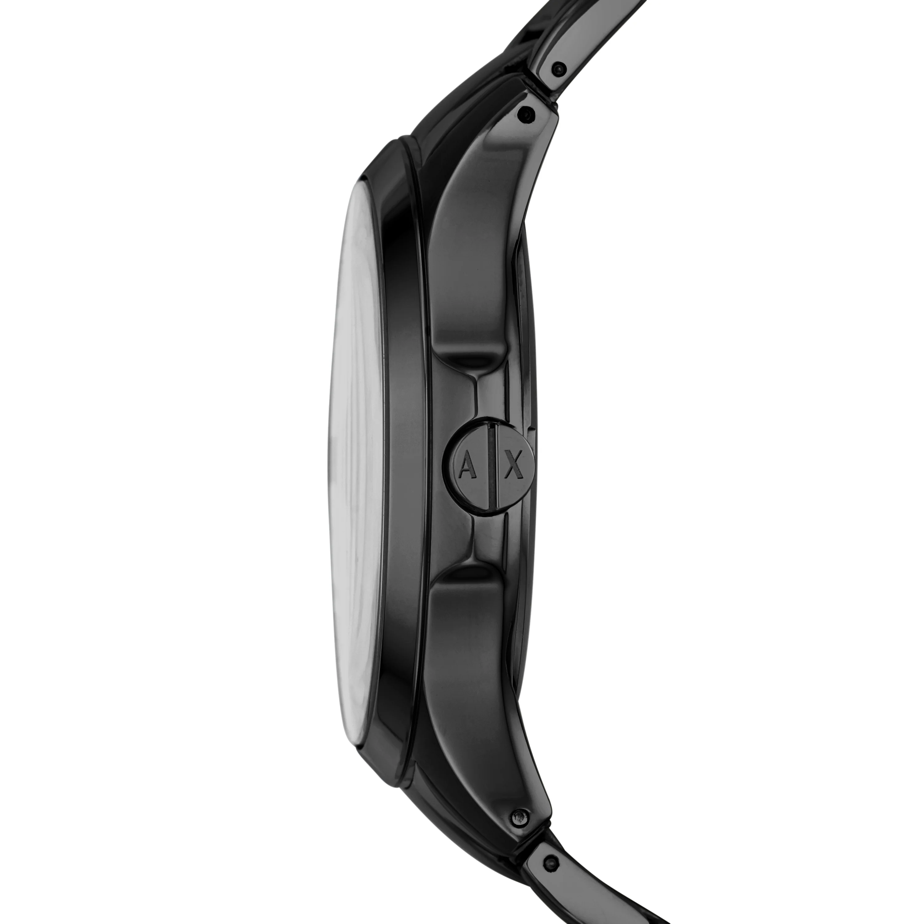 Armani Exchange Three-Hand Date Black Stainless Steel Watch AX2104 - Image 2