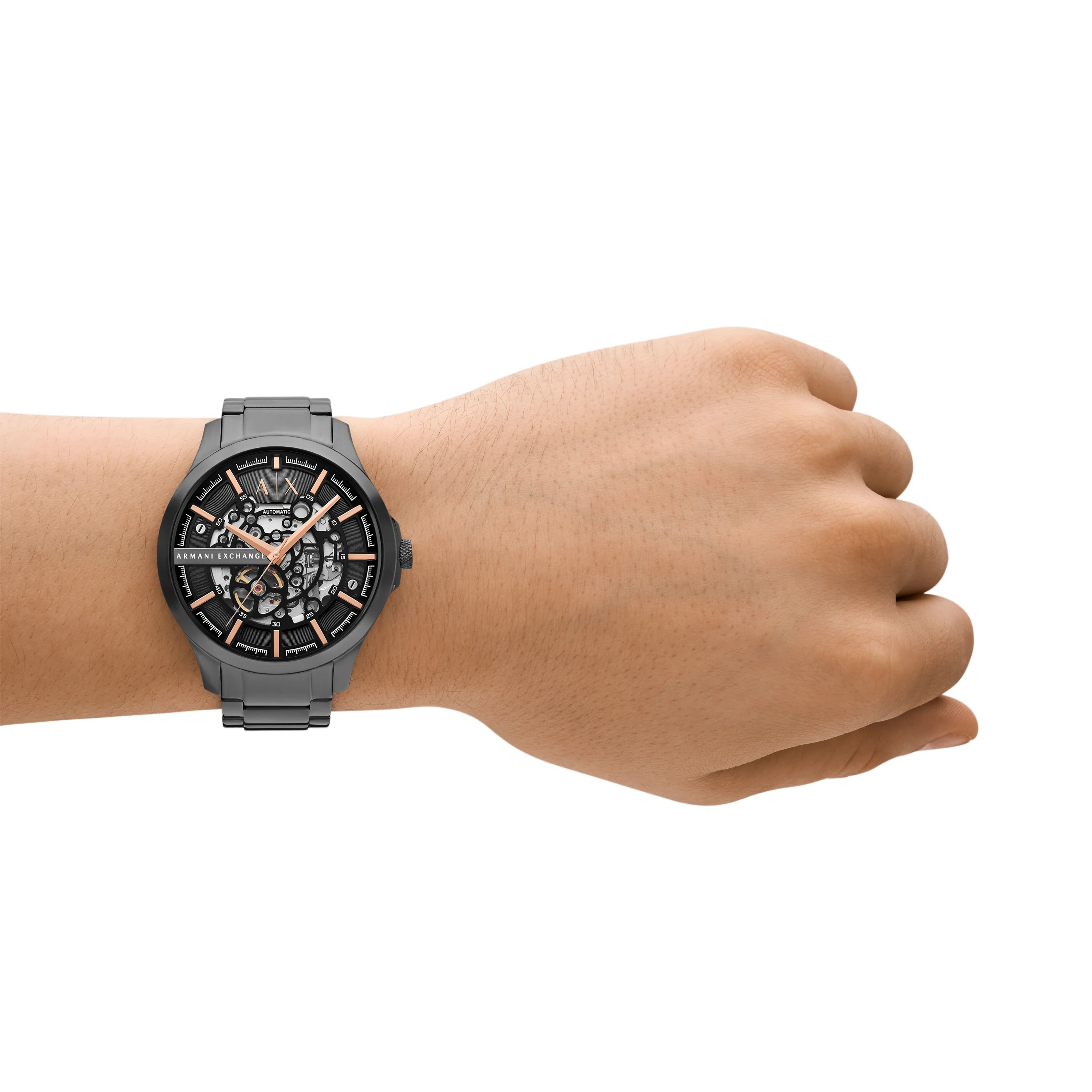 Armani Exchange Automatic Gunmetal Stainless Steel Watch AX2458 - Image 5