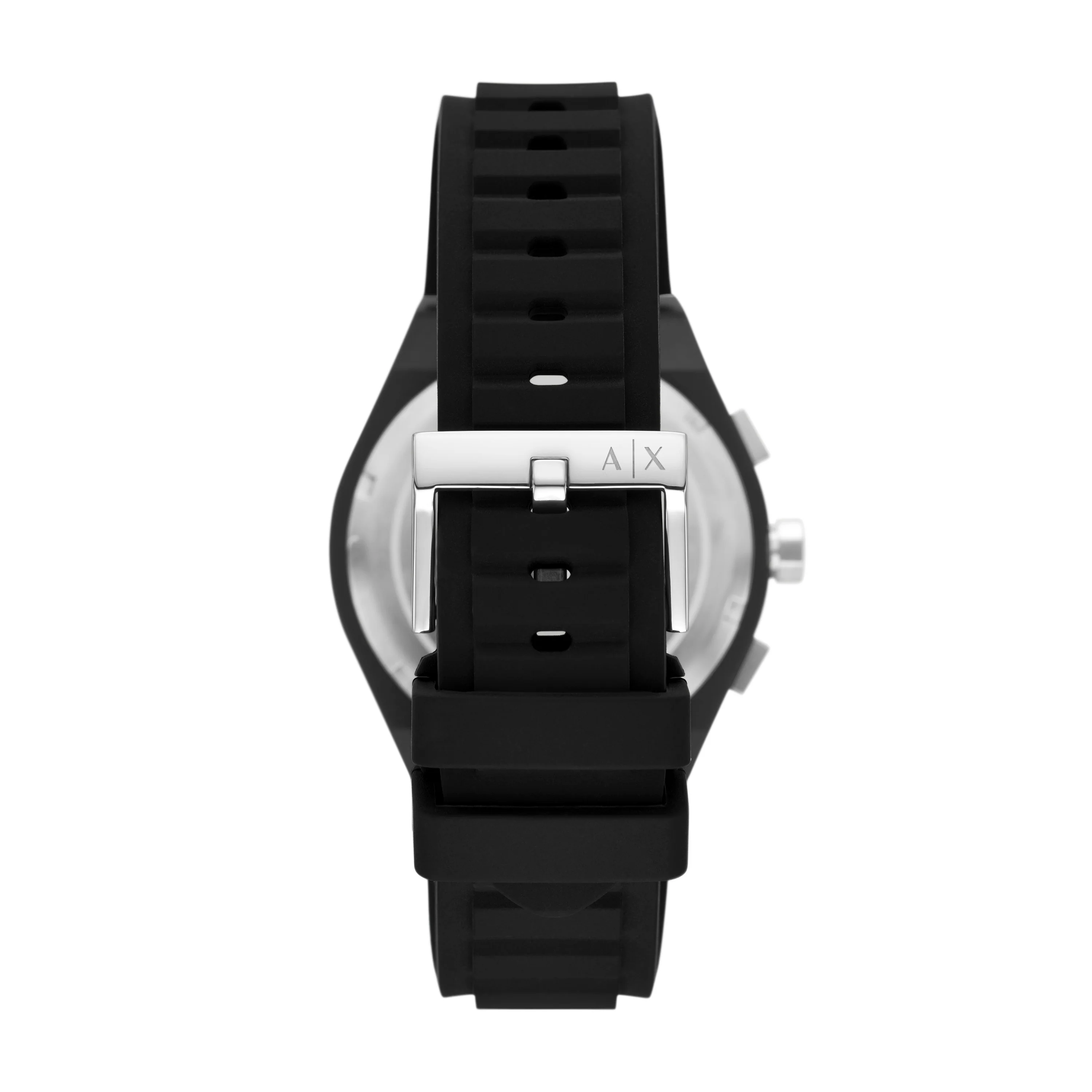 Armani Exchange Chronograph Black Silicone Watch AX4161 - Image 3