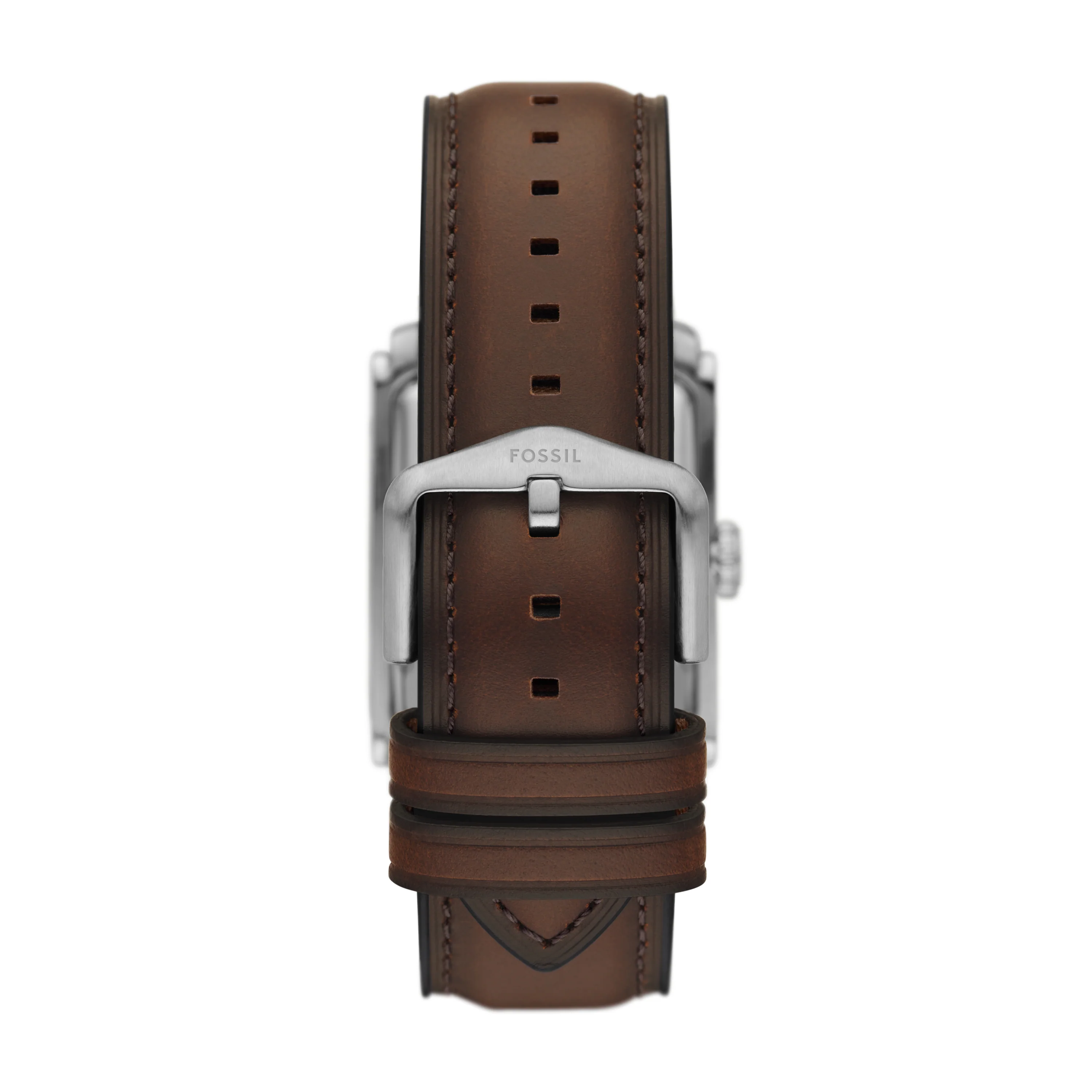 Fossil Carraway Three-Hand Brown Leather Watch FS6012 - Image 3