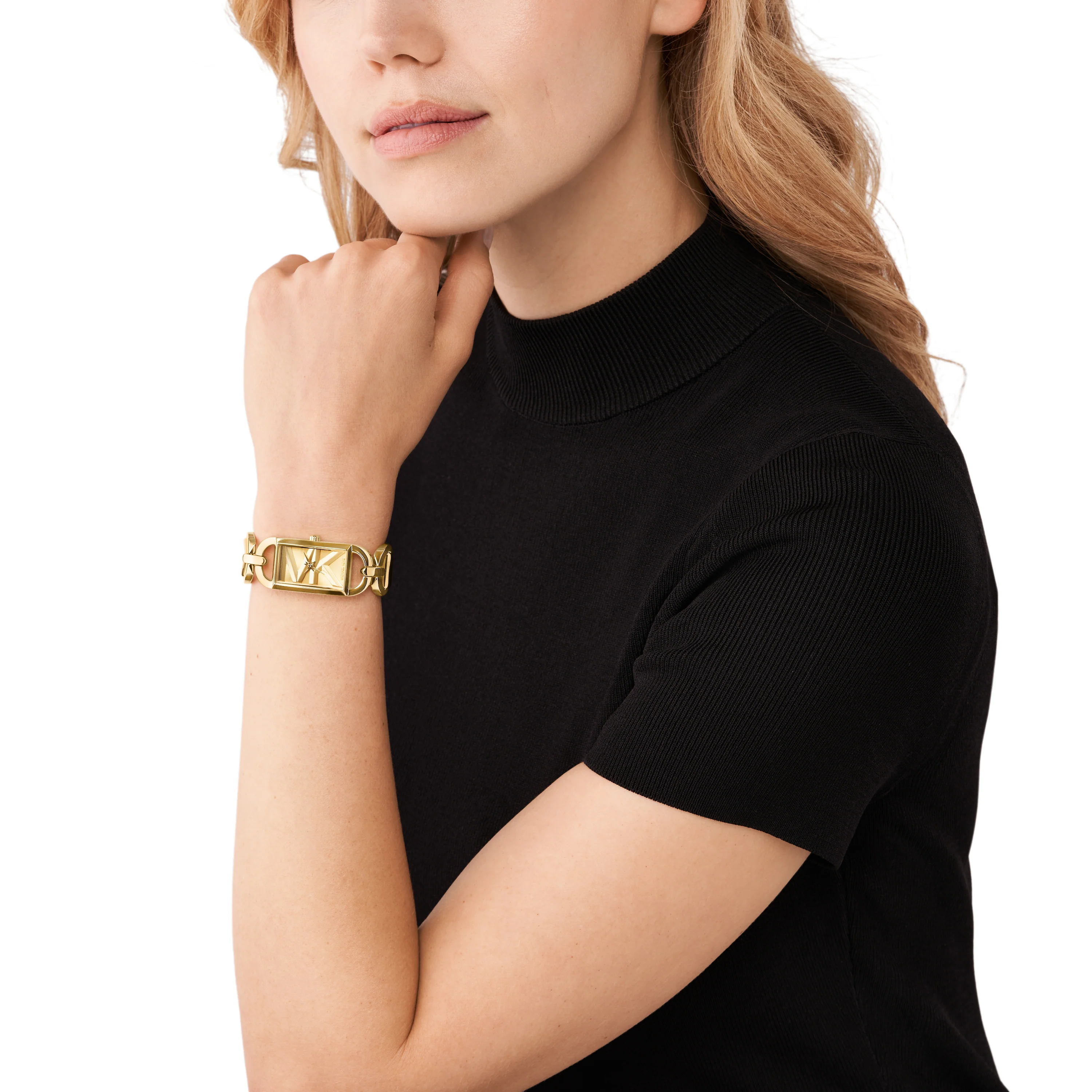 Michael Kors MK Empire Three-Hand Gold-Tone Stainless Steel Watch MK7406 - Image 4