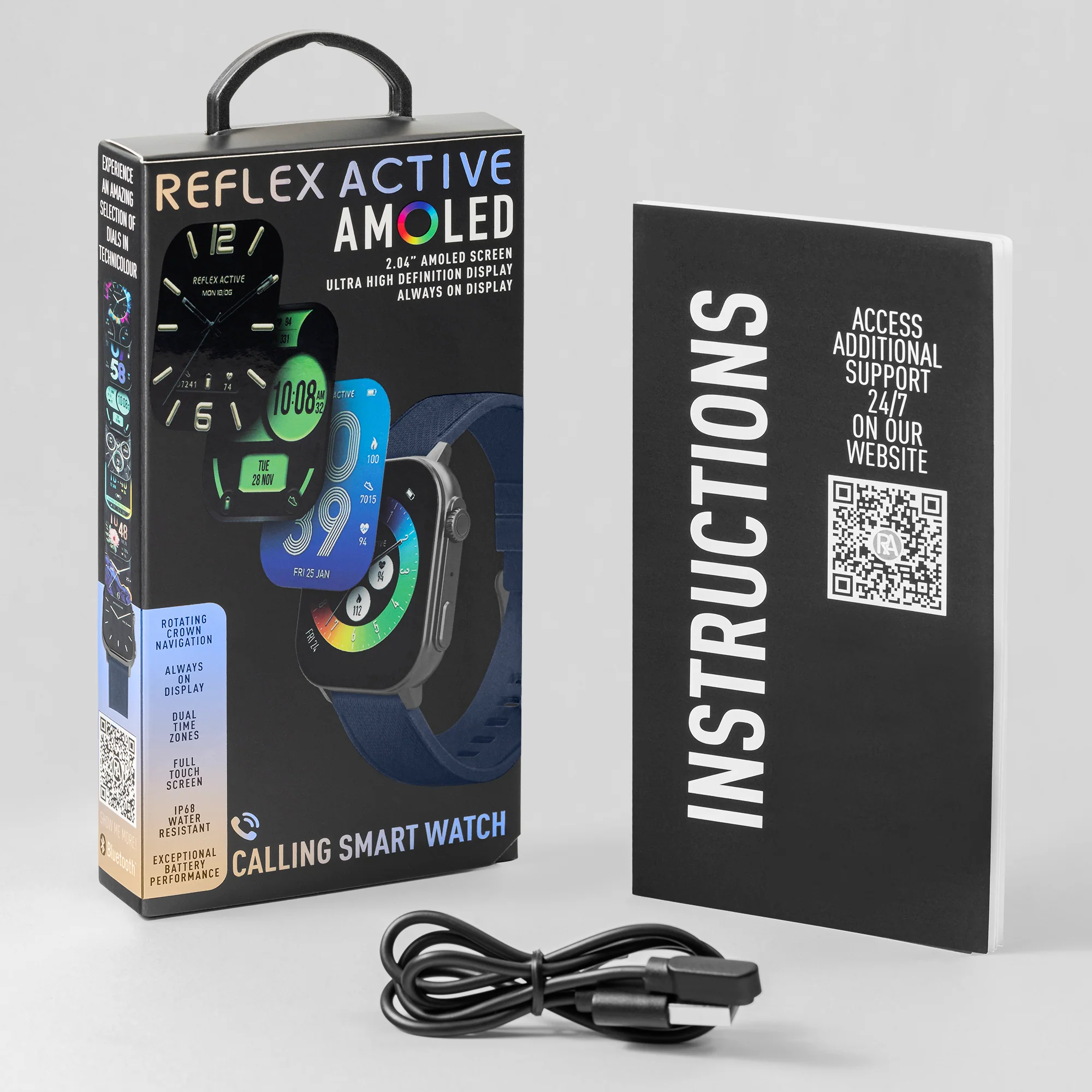 Reflex Active Series 29 Amoled Blue Smart Watch RA29-2182 - Image 3
