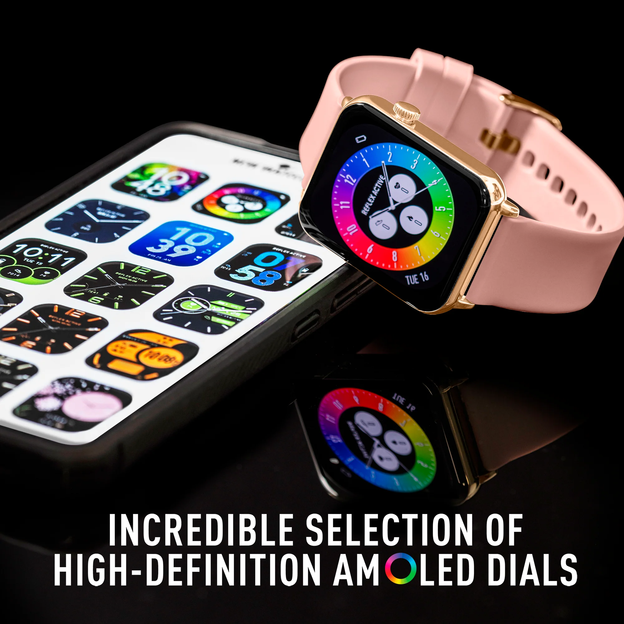 Reflex Active Series 30 Amoled Nude Smart Watch RA30-2188 - Image 4