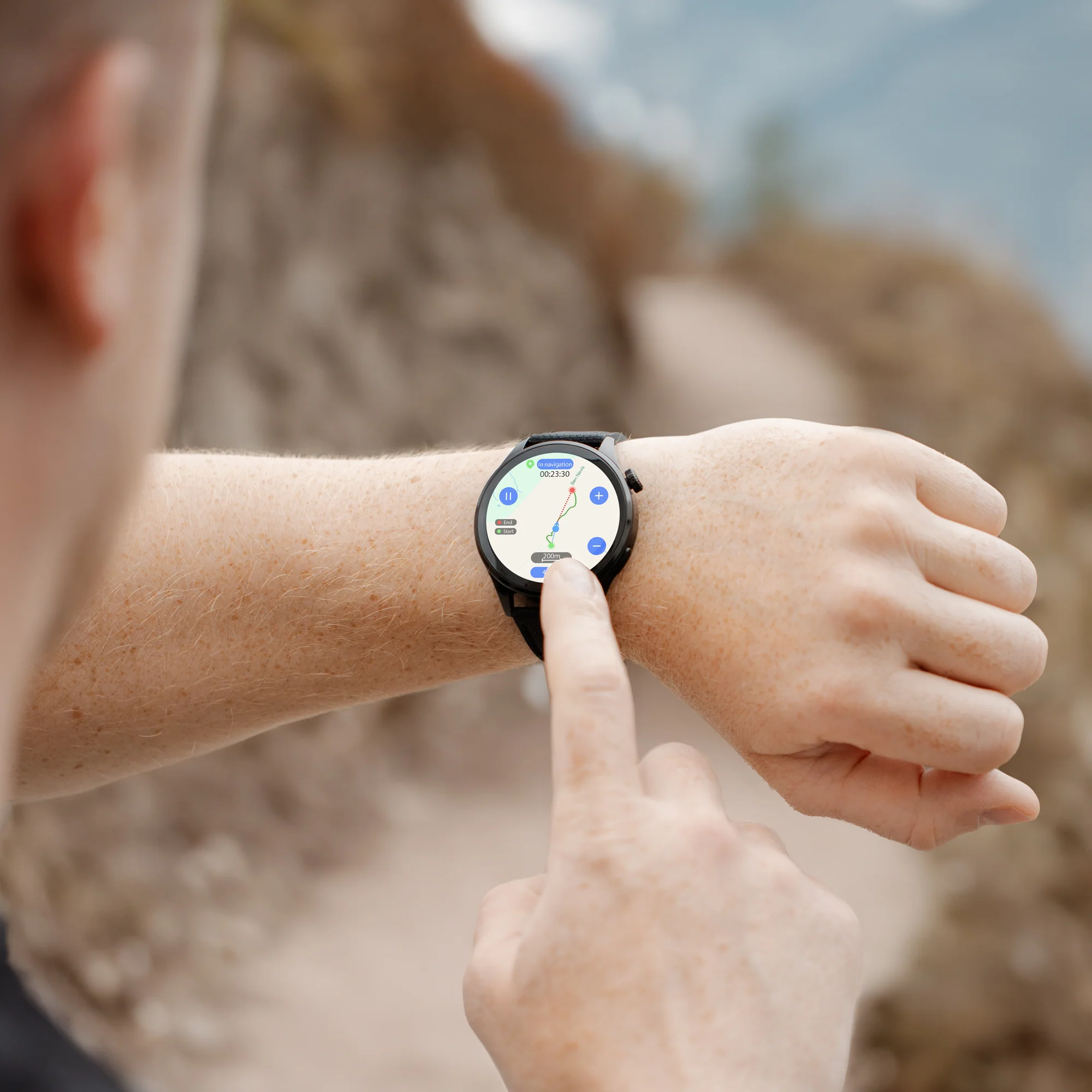Reflex Active Series 45 Amoled Black GPS Smart Watch RA45-2218 - Image 3