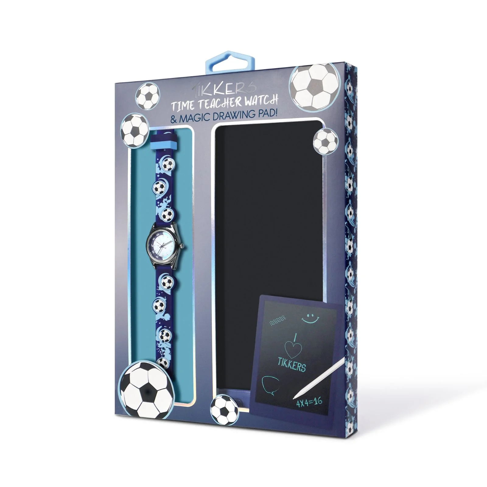 Tikkers Time Teacher Soccer Watch & Magic Drawing Pad Gift Set ATK1110-PAD - Image 4
