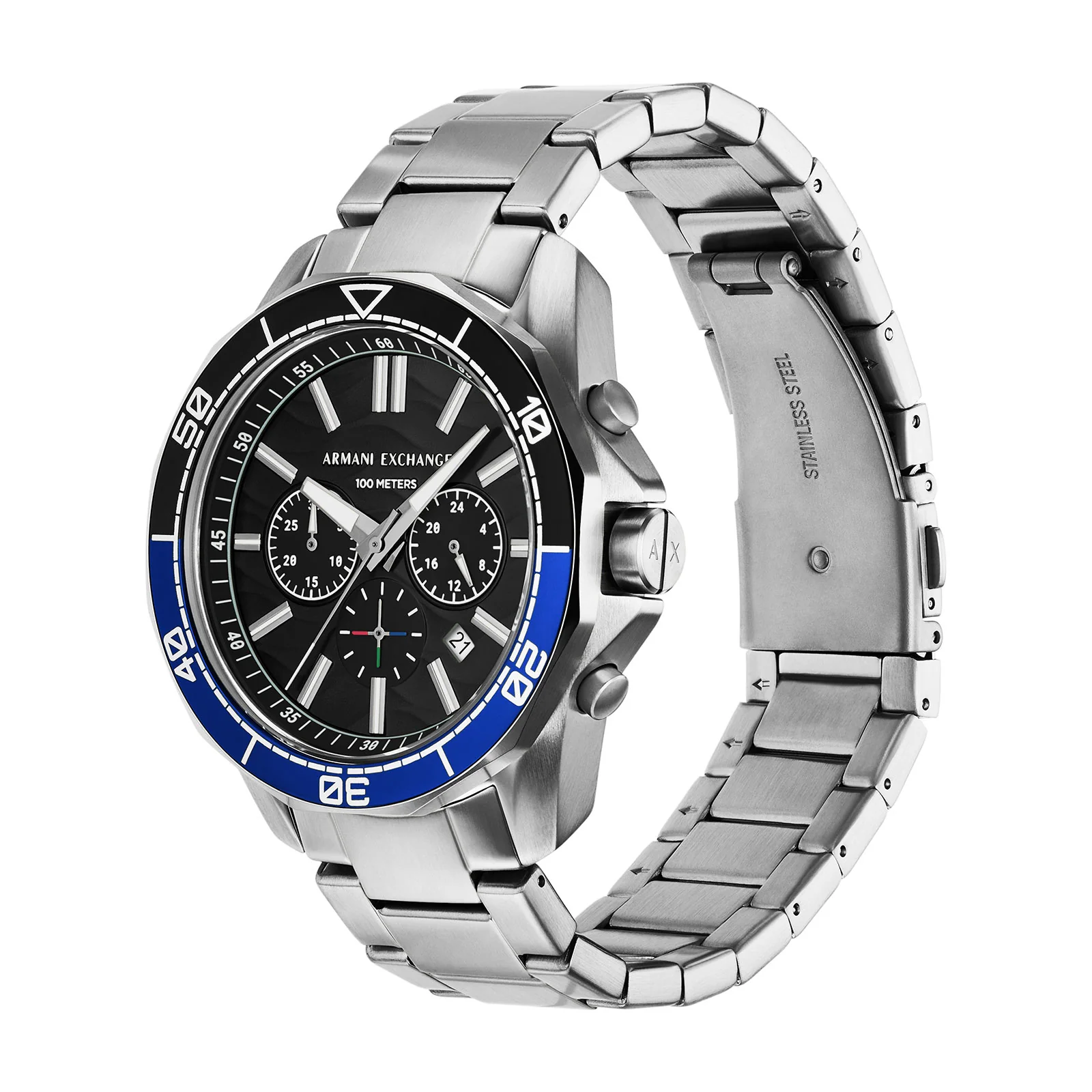 Armani Exchange Spencer Chronograph Watch and Pendant Box Set AX7166SET - Image 2
