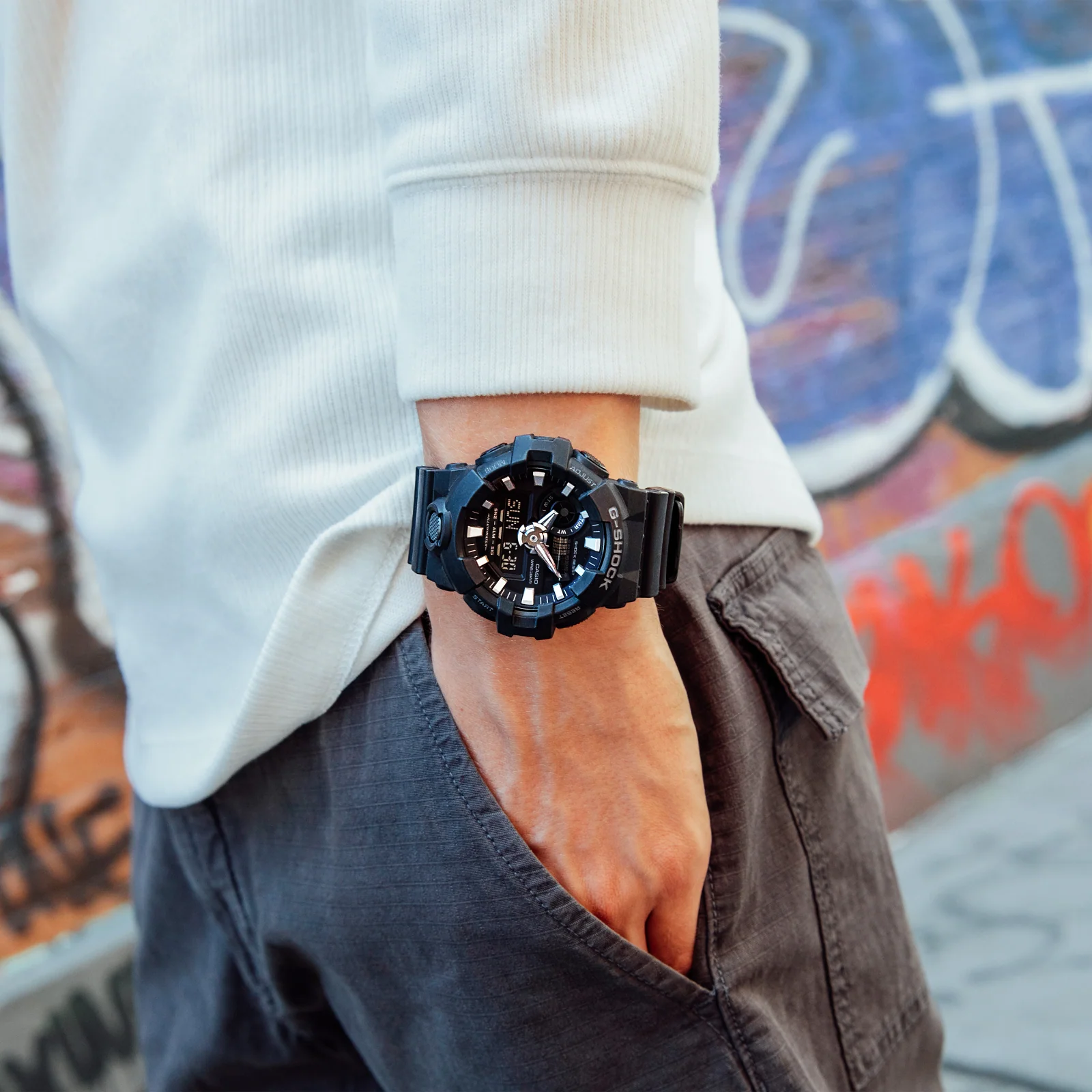 Casio G-Shock Black Watch GA700-1B - Image 2