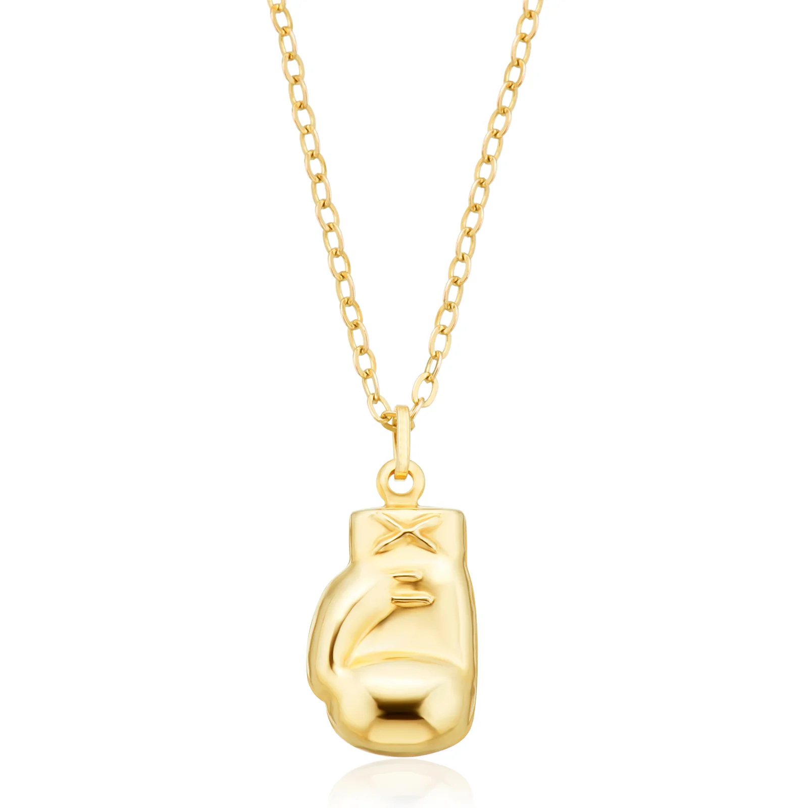 9ct Yellow Gold 10x18mm Boxing Glove Pendant