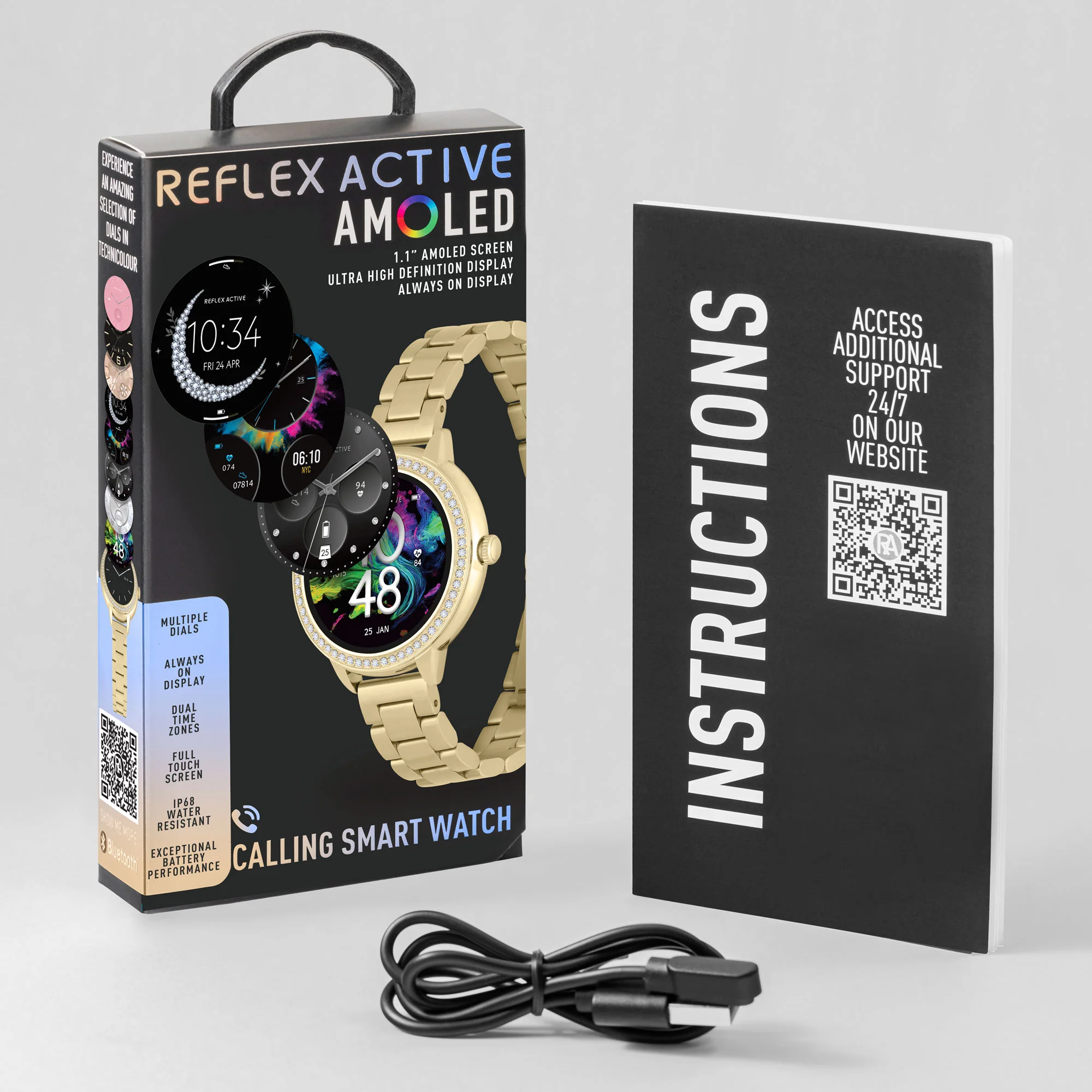 Reflex Active Series 41 Amoled Smart Calling Watch RA41-4098 - Image 3