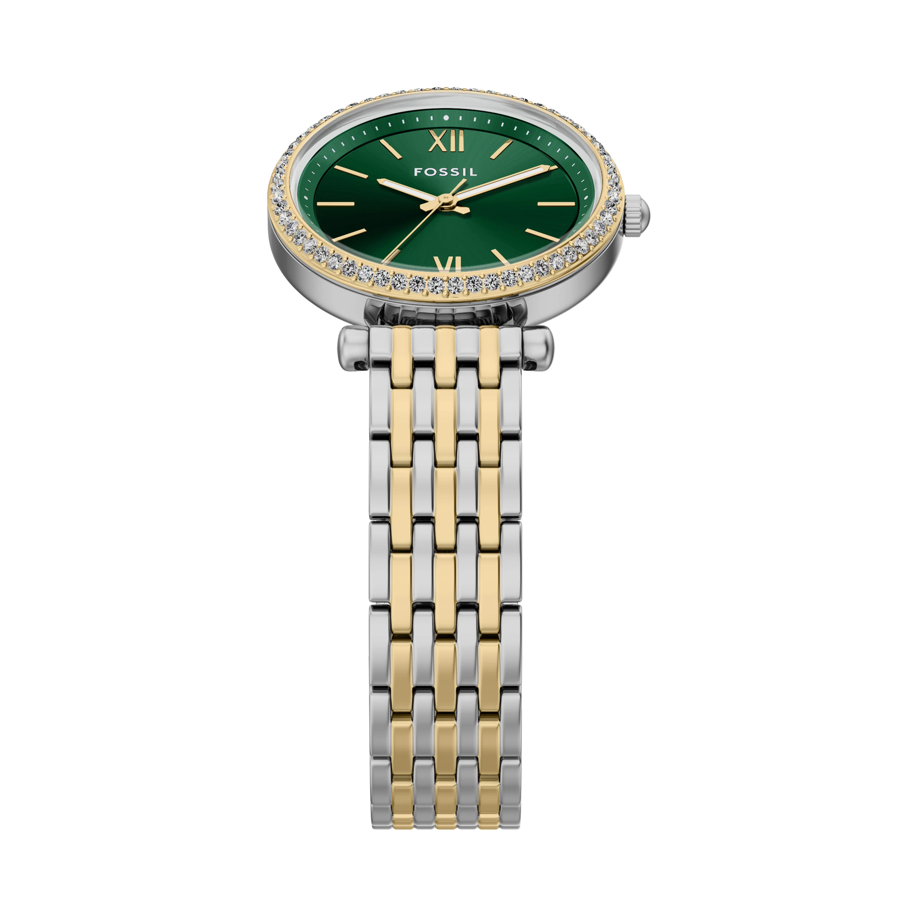 Fossil Carlie Three Hand Two Tone Stainless Steel Watch ES5439 - Image 5