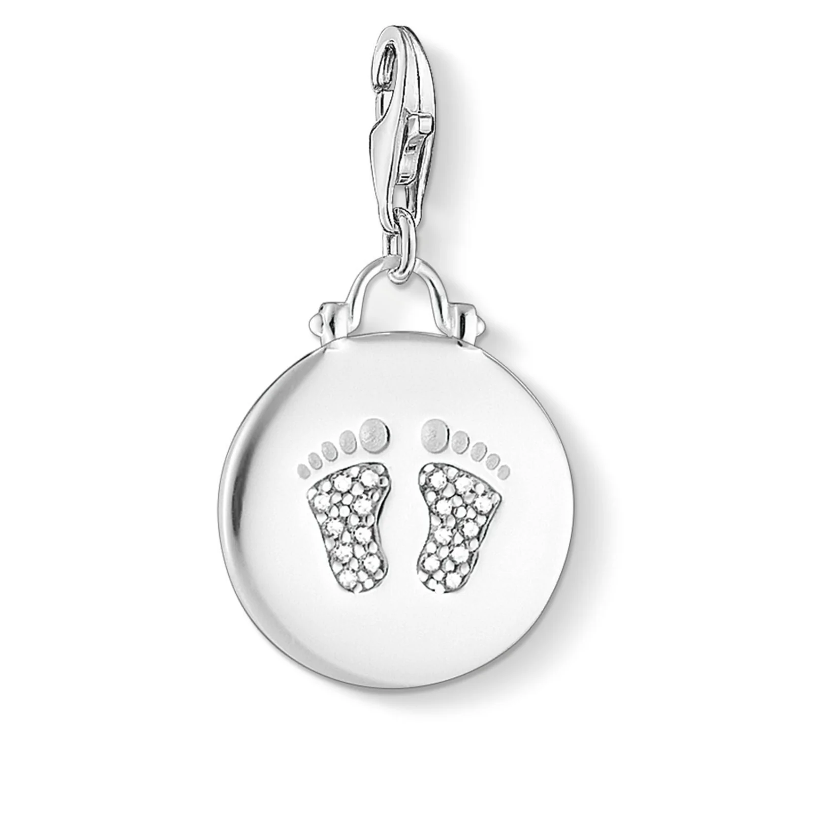 THOMAS SABO Charm Pendant "Disc Baby Footprint"