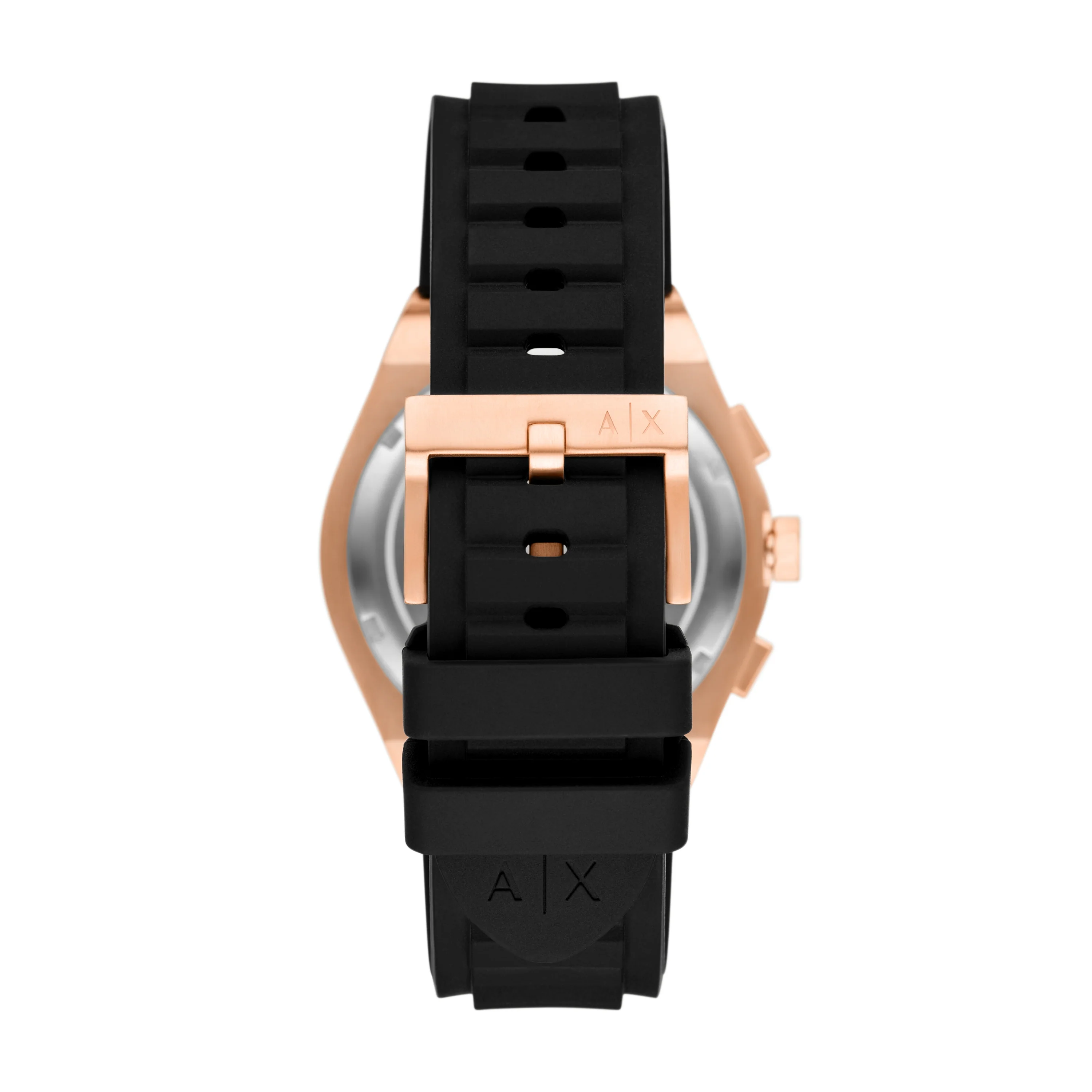 Armani Exchange Sync Chronograph Black Silicone Watch AX4190 - Image 4