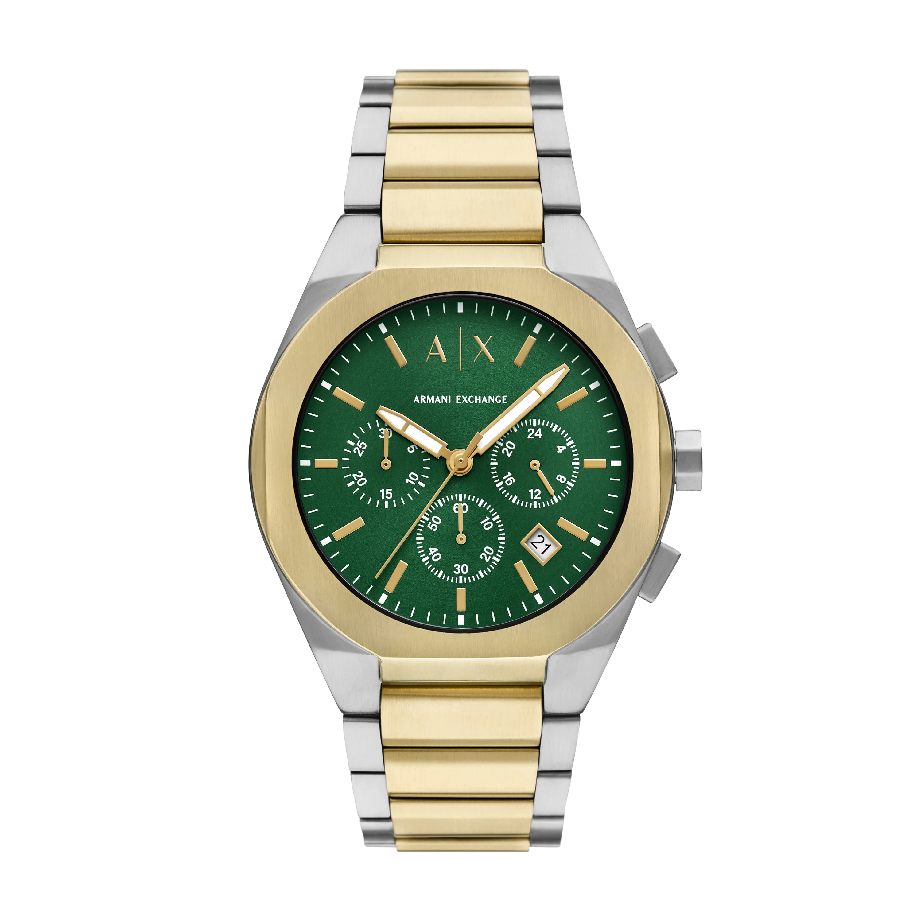 Armani Exchange Chronograph Two Tone Stainless Steel Watch AX4184