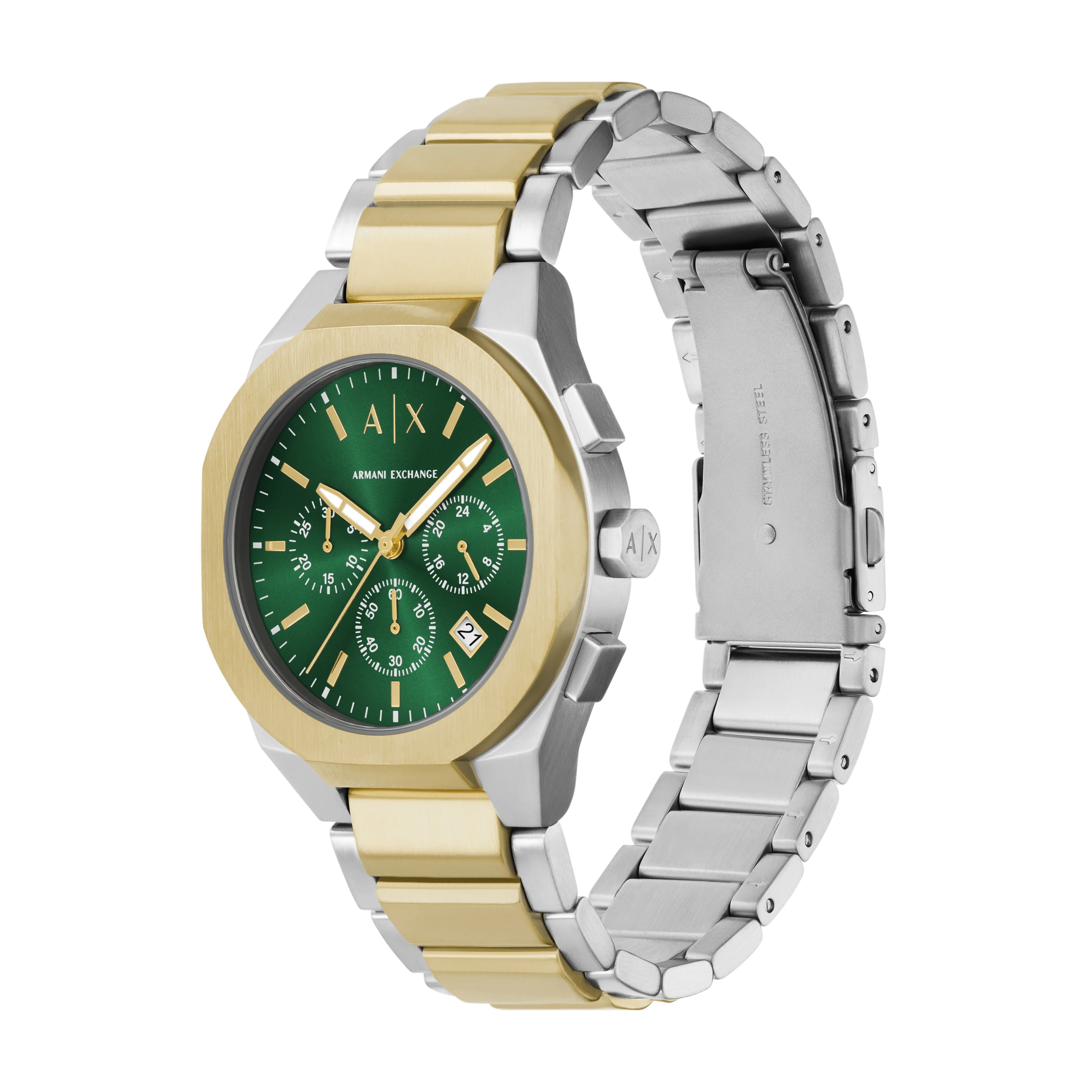 Armani Exchange Chronograph Two Tone Stainless Steel Watch AX4184 - Image 4
