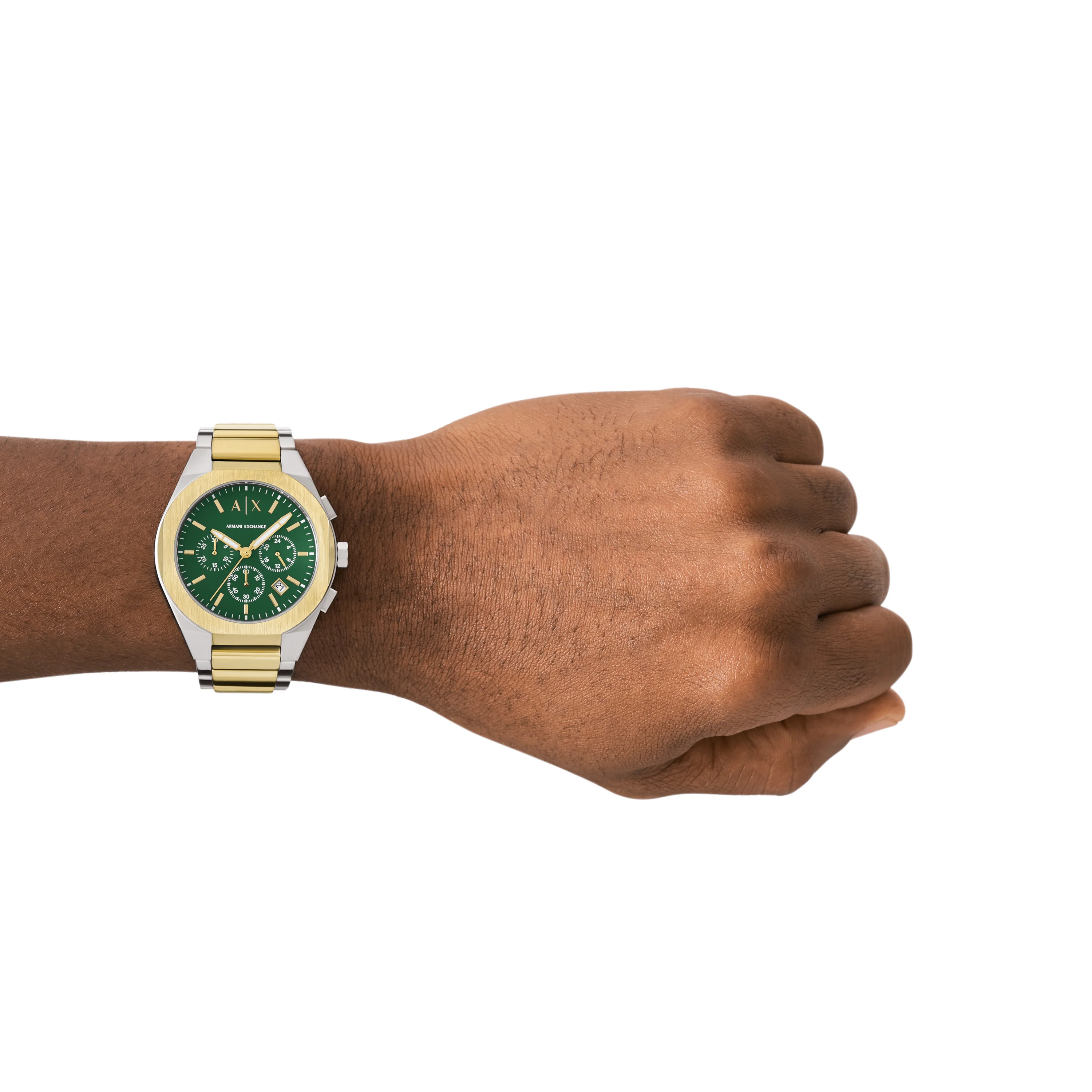 Armani Exchange Chronograph Two Tone Stainless Steel Watch AX4184 - Image 5