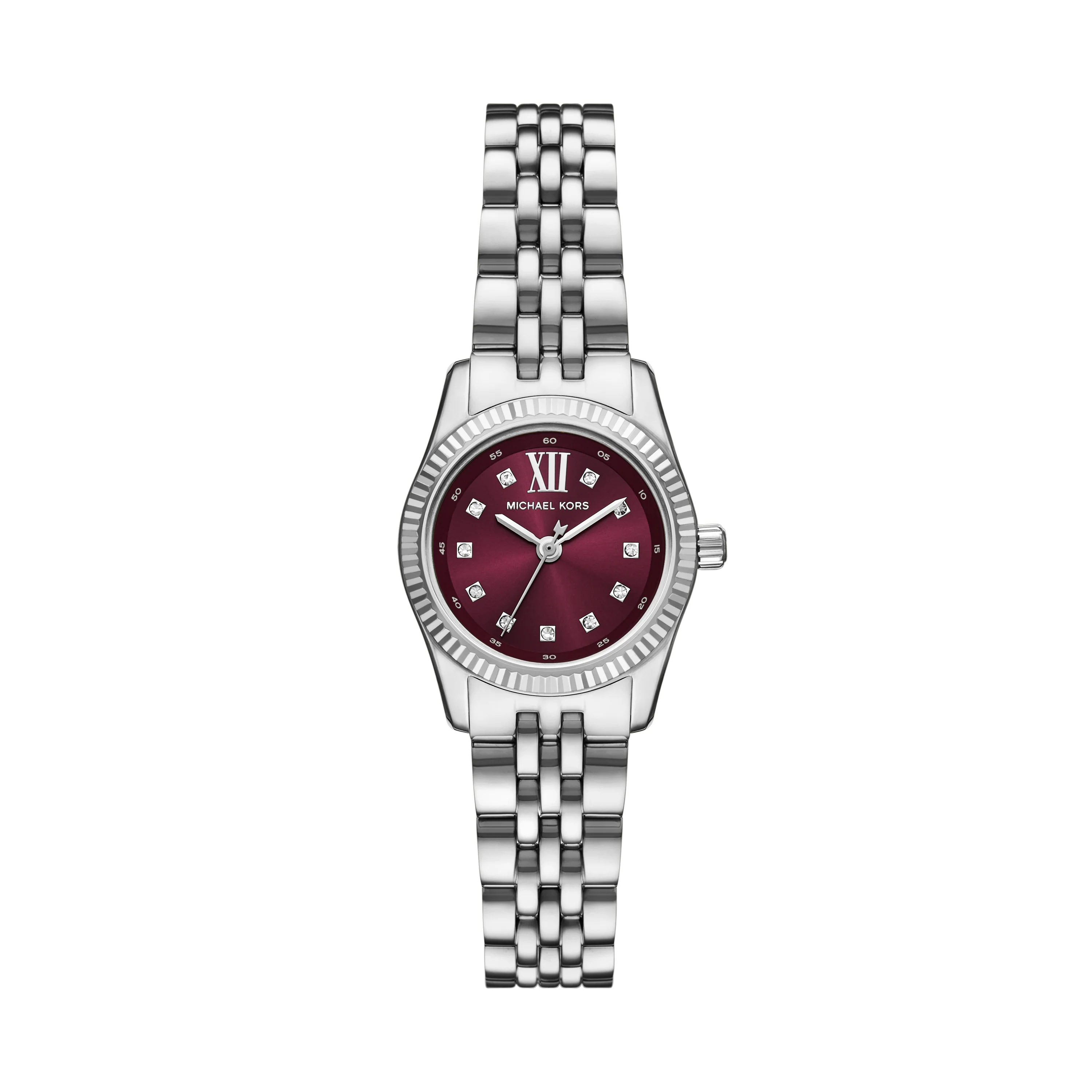 Michael Kors Mini Lexington Pavé Silver Tone Watch MK4968
