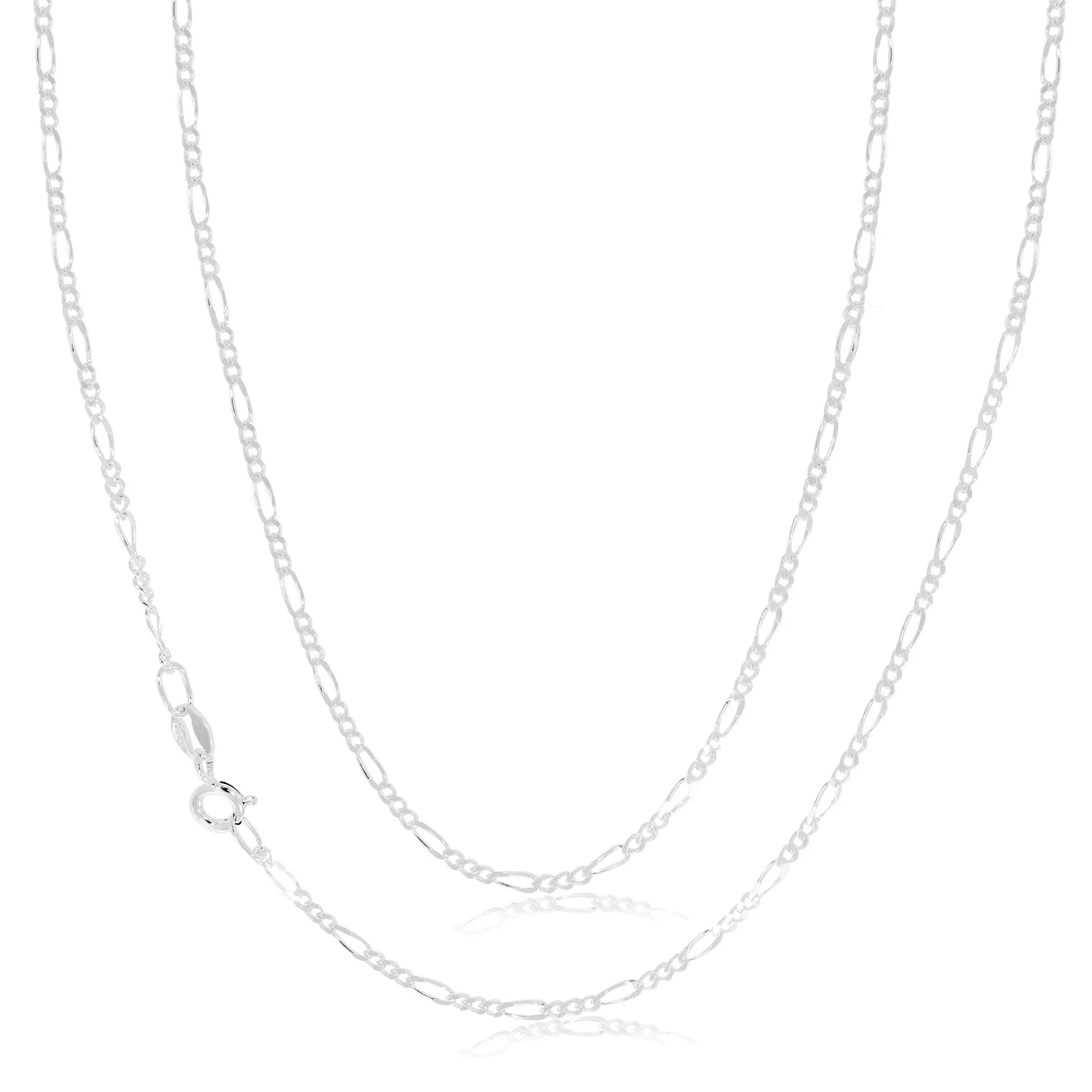 Sterling Silver 50cm 1:3 Figaro Chain