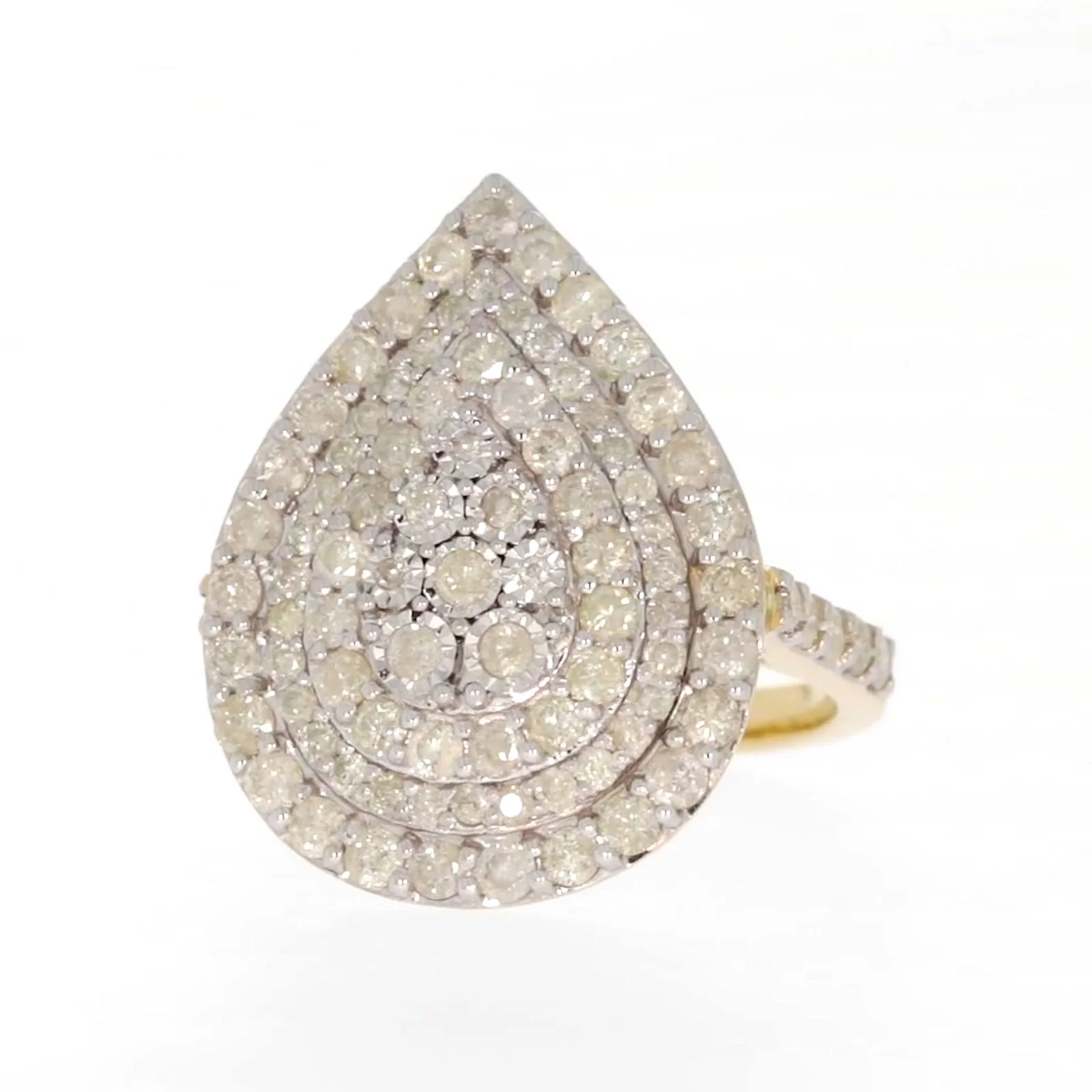 9ct Yellow Gold 2 CARAT tw of Diamonds Ring - Image 4