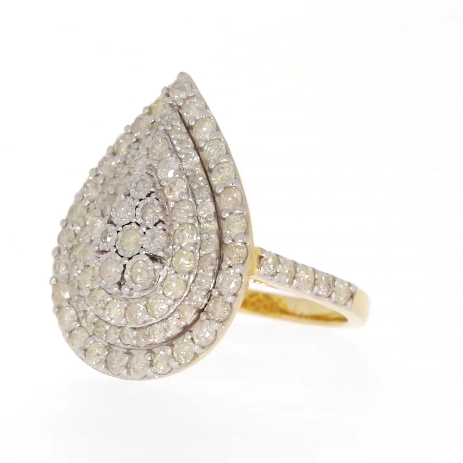 9ct Yellow Gold 2 CARAT tw of Diamonds Ring - Image 9