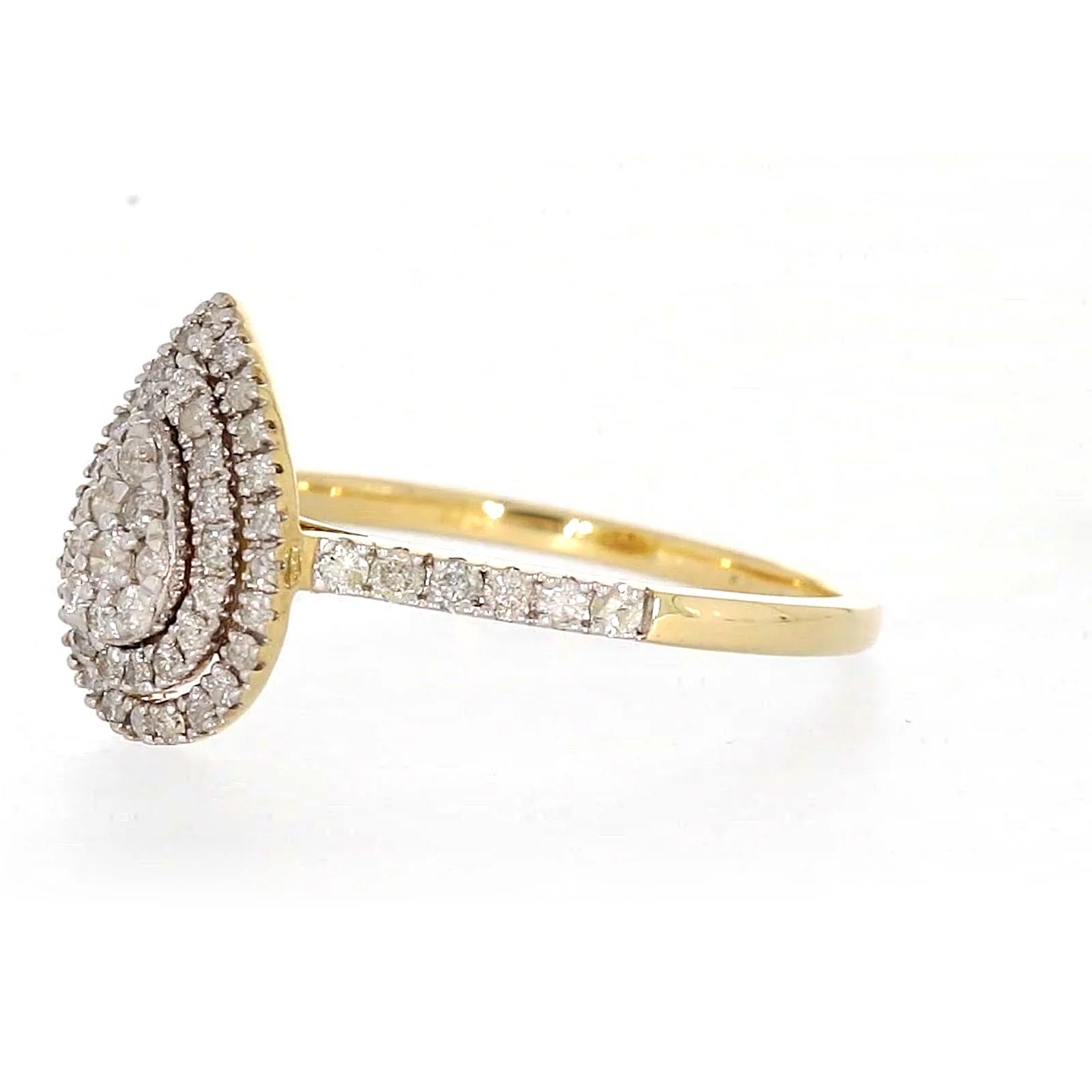 9ct Yellow Gold Round Brilliant Cut 1/2 CARAT tw of Diamonds Ring - Image 11