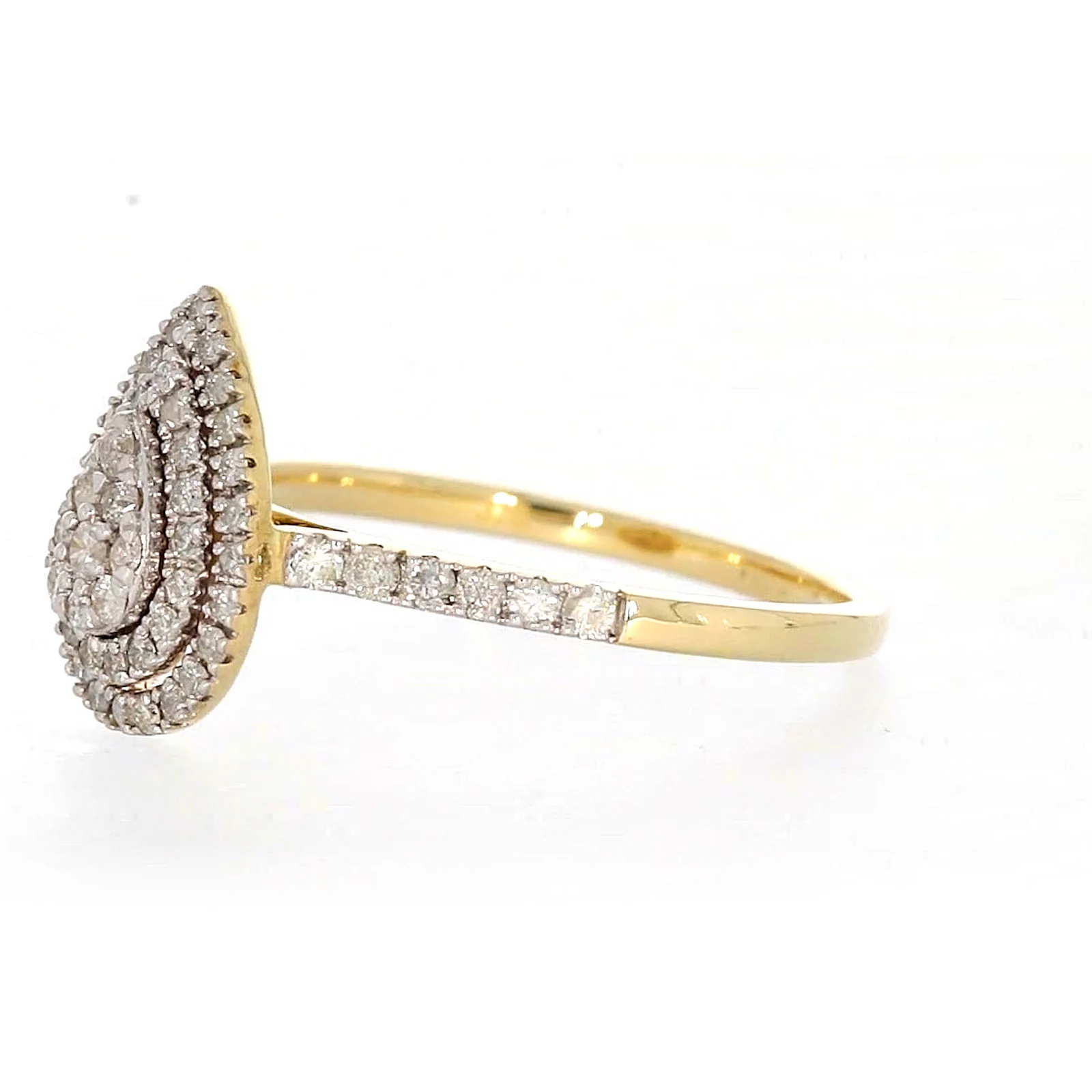9ct Yellow Gold Round Brilliant Cut 1/2 CARAT tw of Diamonds Ring - Image 12