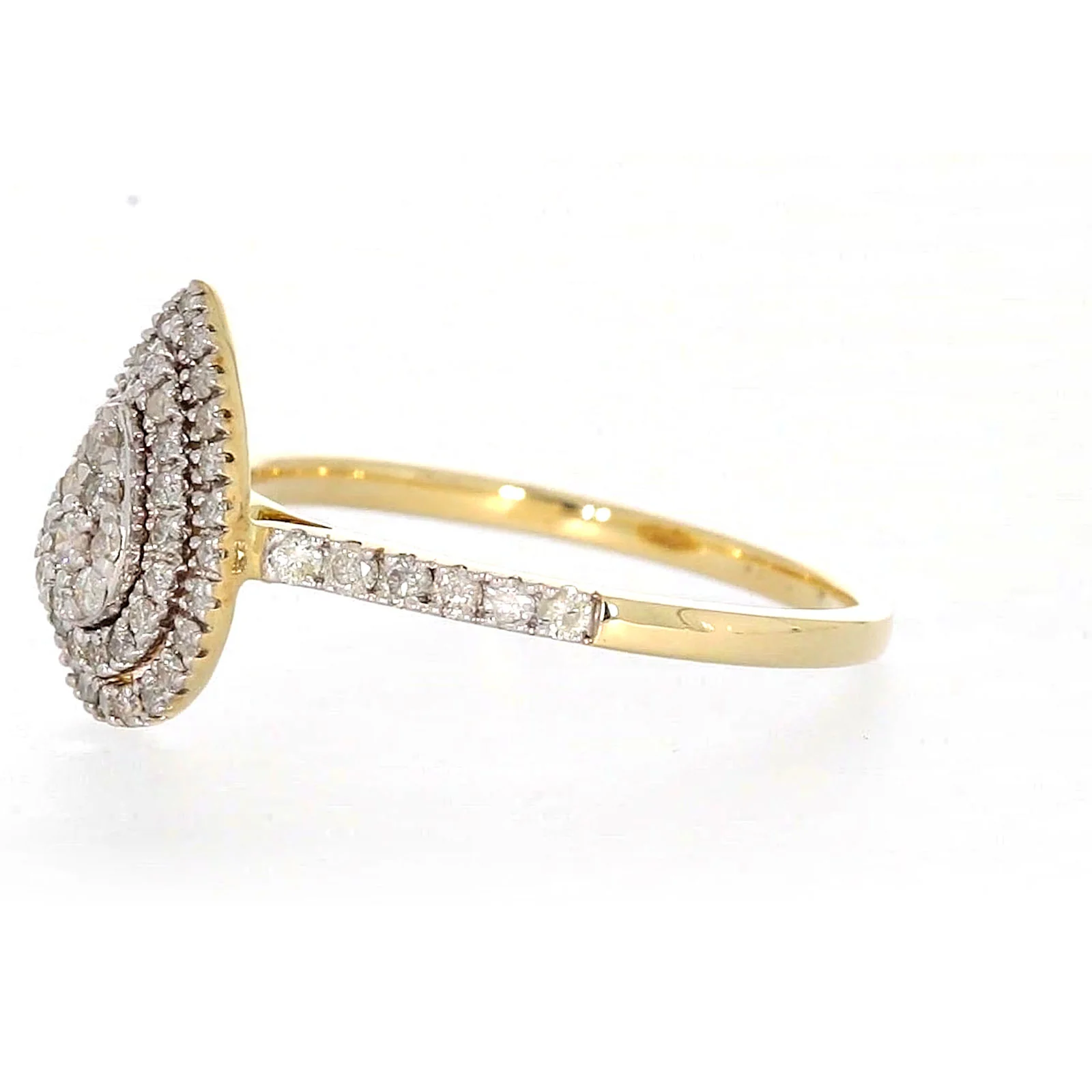 9ct Yellow Gold Round Brilliant Cut 1/2 CARAT tw of Diamonds Ring - Image 13