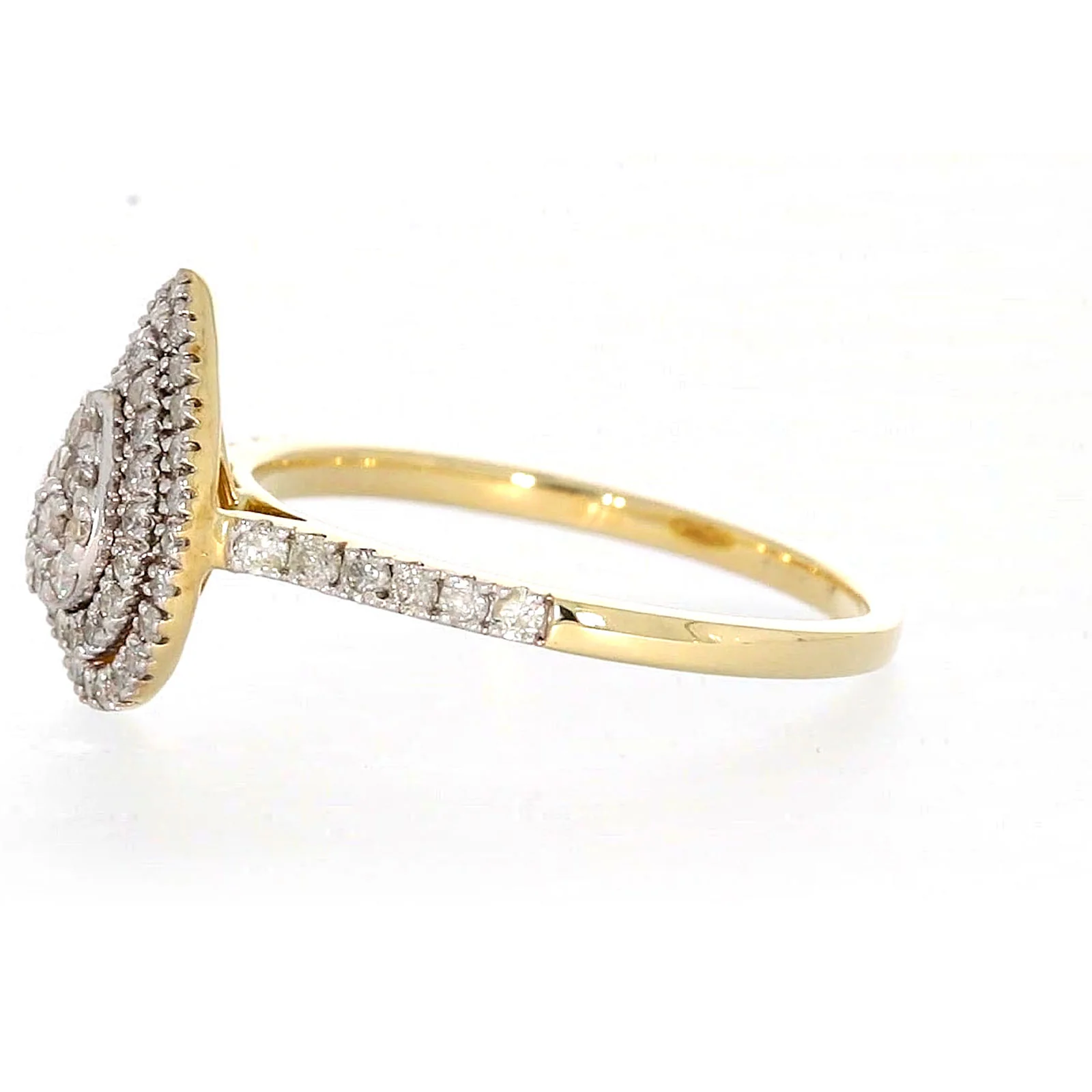 9ct Yellow Gold Round Brilliant Cut 1/2 CARAT tw of Diamonds Ring - Image 15