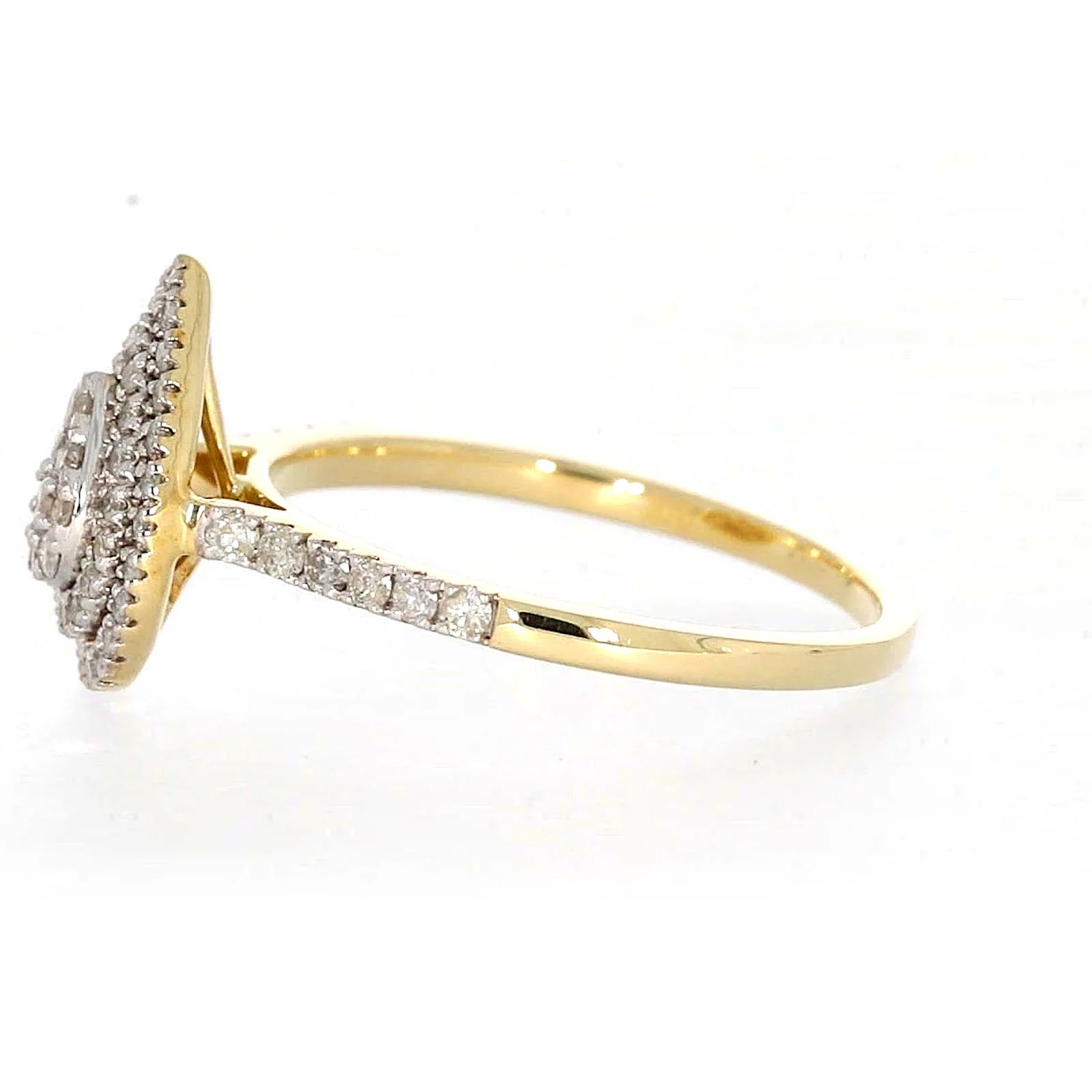 9ct Yellow Gold Round Brilliant Cut 1/2 CARAT tw of Diamonds Ring - Image 17