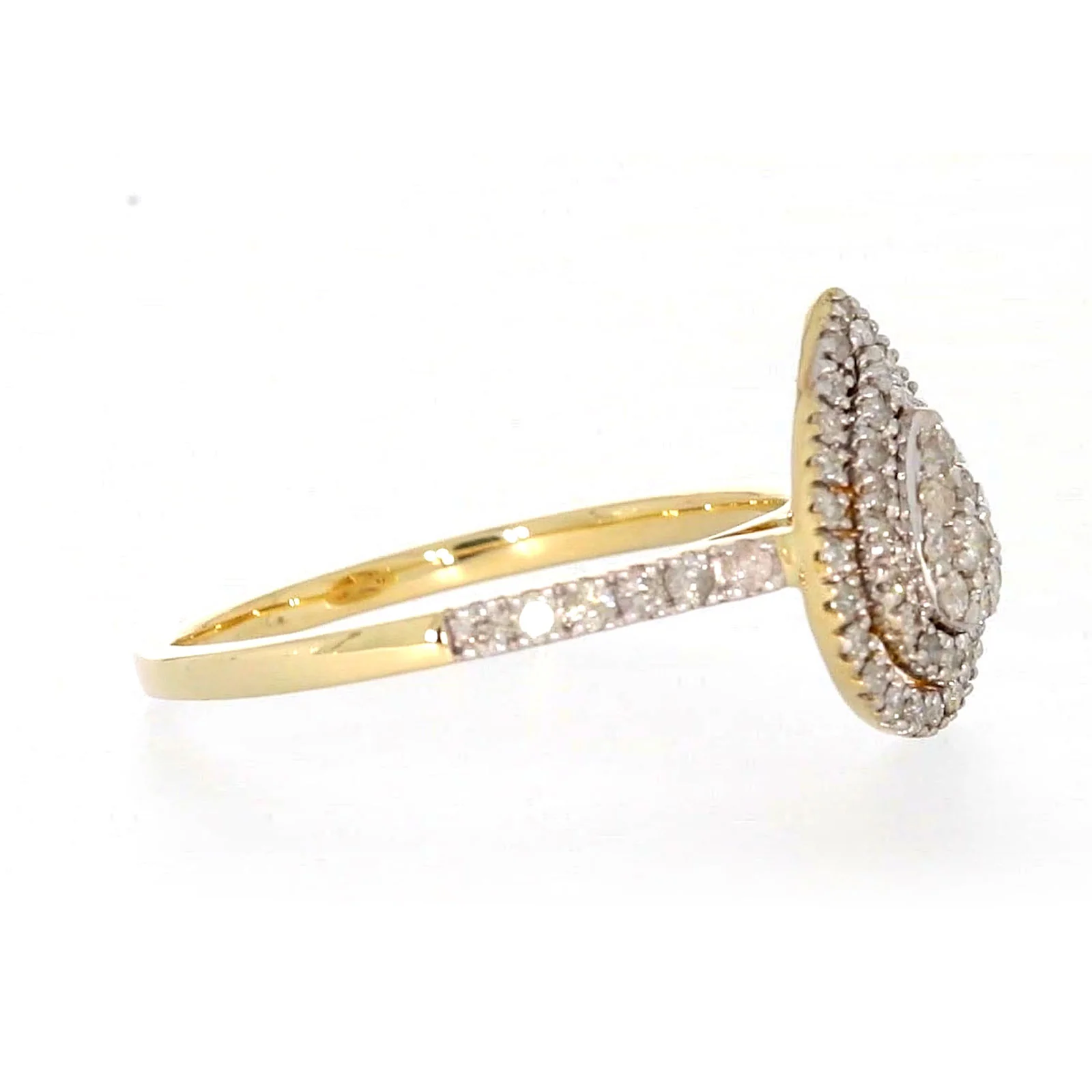 9ct Yellow Gold Round Brilliant Cut 1/2 CARAT tw of Diamonds Ring - Image 60