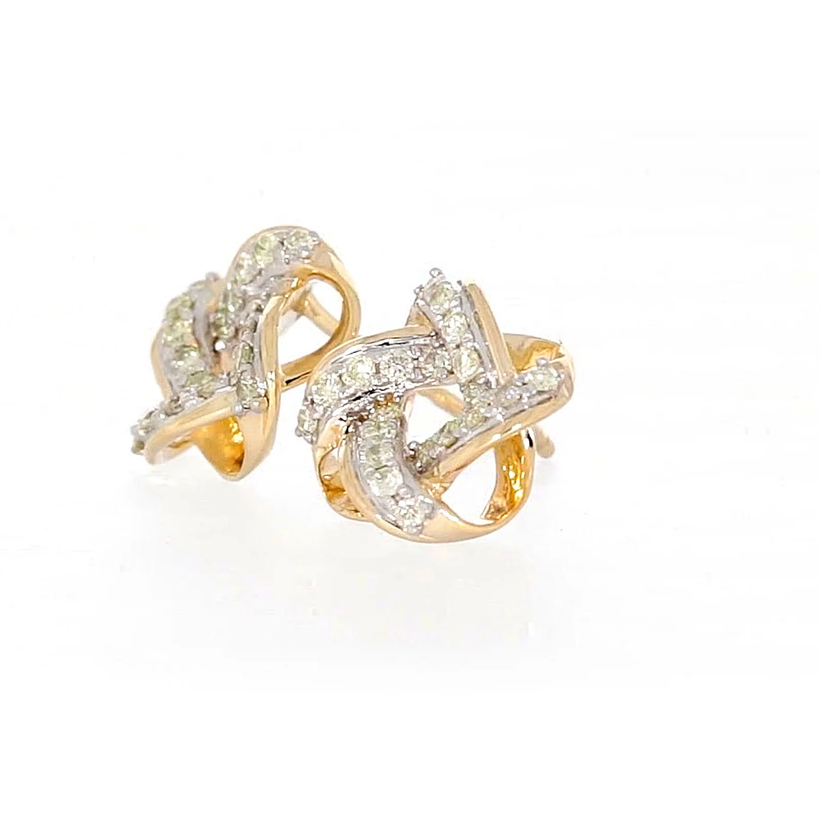 9ct Yellow Gold 0.25 ctw Diamond Stud Earrings - Image 13