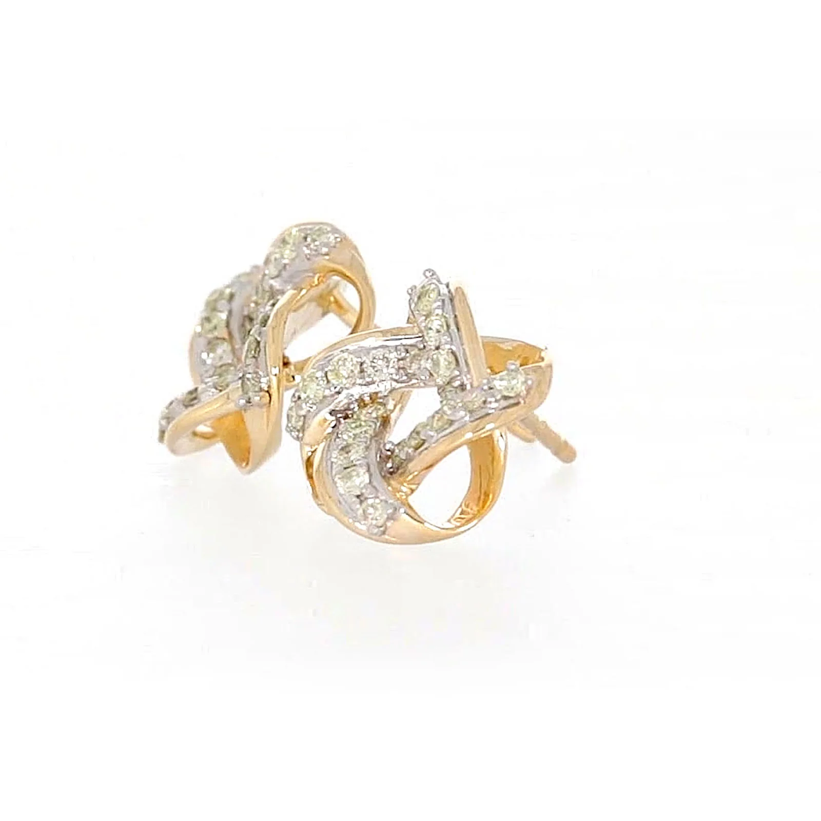 9ct Yellow Gold 0.25 ctw Diamond Stud Earrings - Image 15