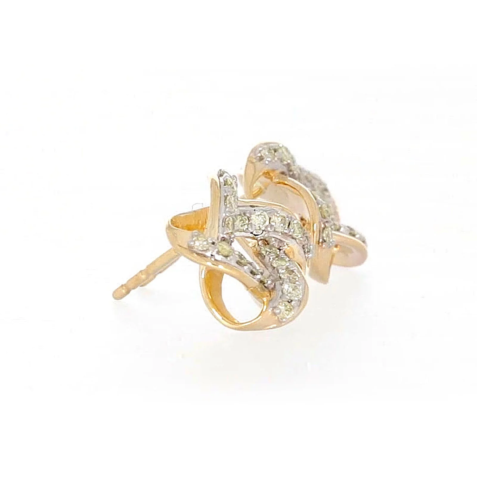 9ct Yellow Gold 0.25 ctw Diamond Stud Earrings - Image 60
